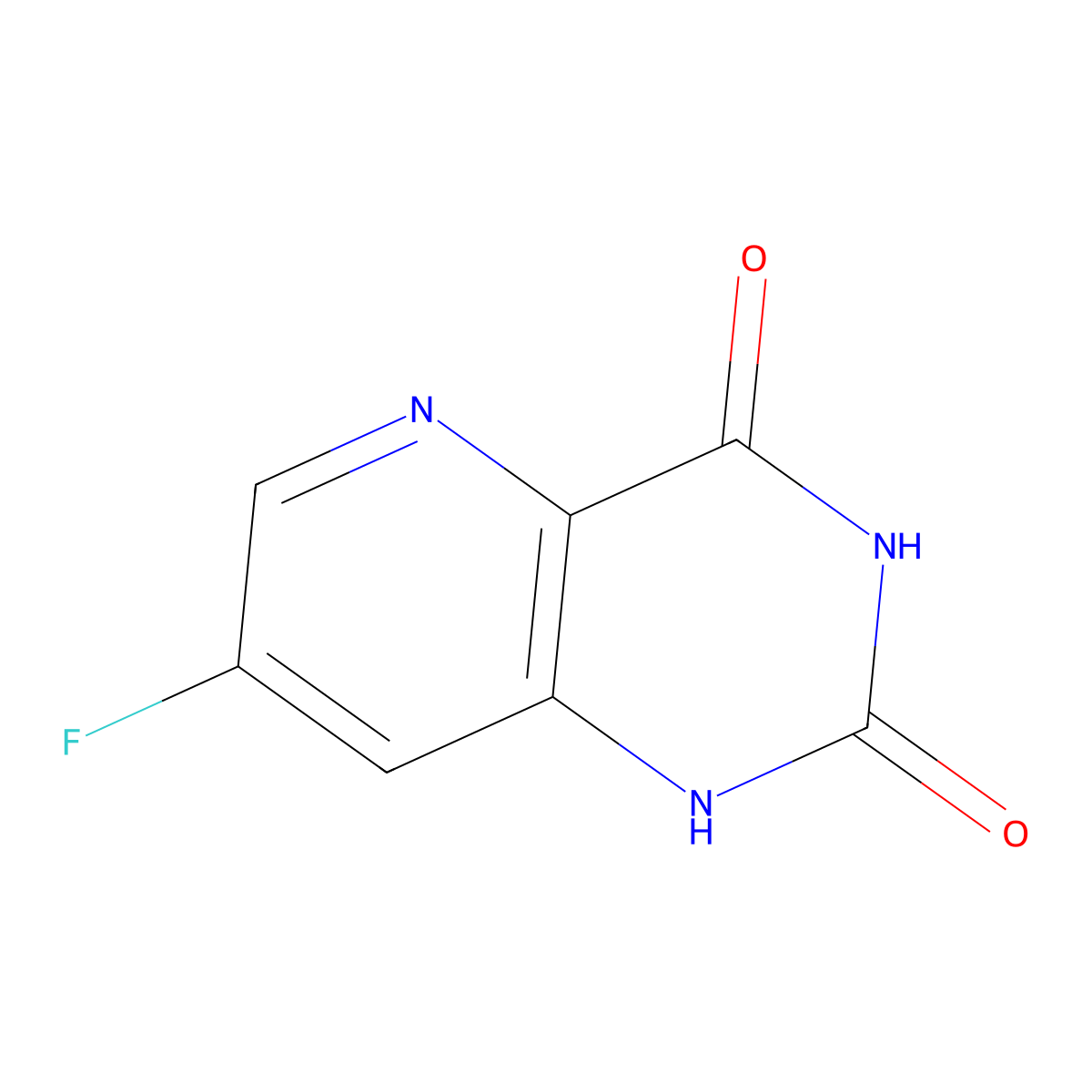 7-Fluoropyrido[3,2-d]pyrimidine-2,4(1H,3H)-dione molecular structure, CAS 2004678-84-4