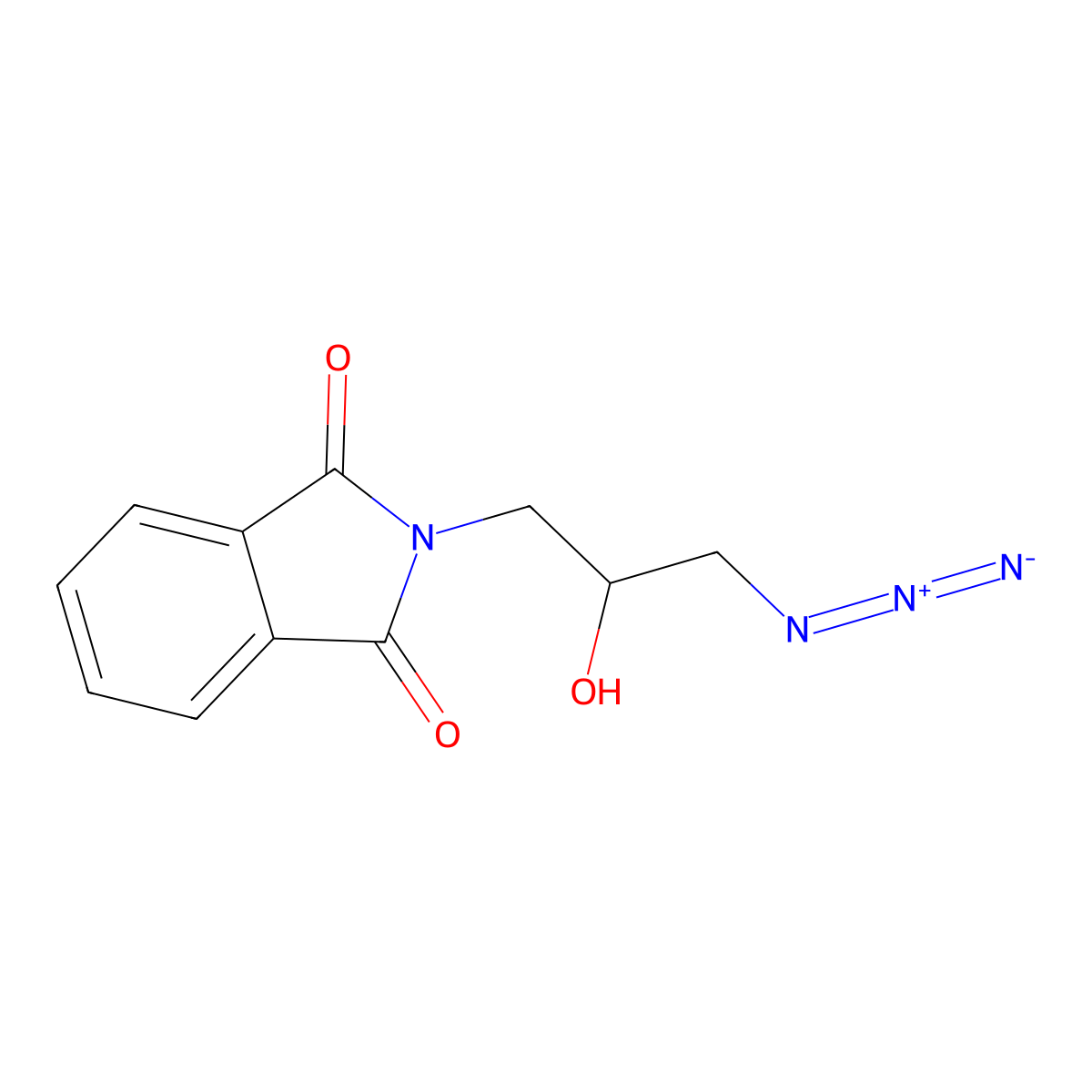 N-(3-Azido-2-hydroxypropyl)phthalimide molecular structure, CAS 200483-38-1