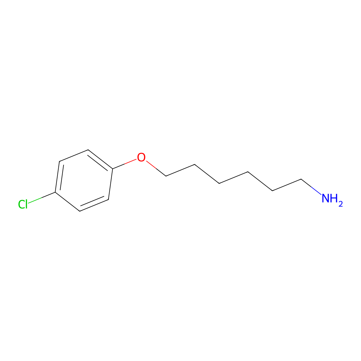 6-(4-Chlorophenoxy)hexan-1-amine molecular structure, CAS 200484-41-9