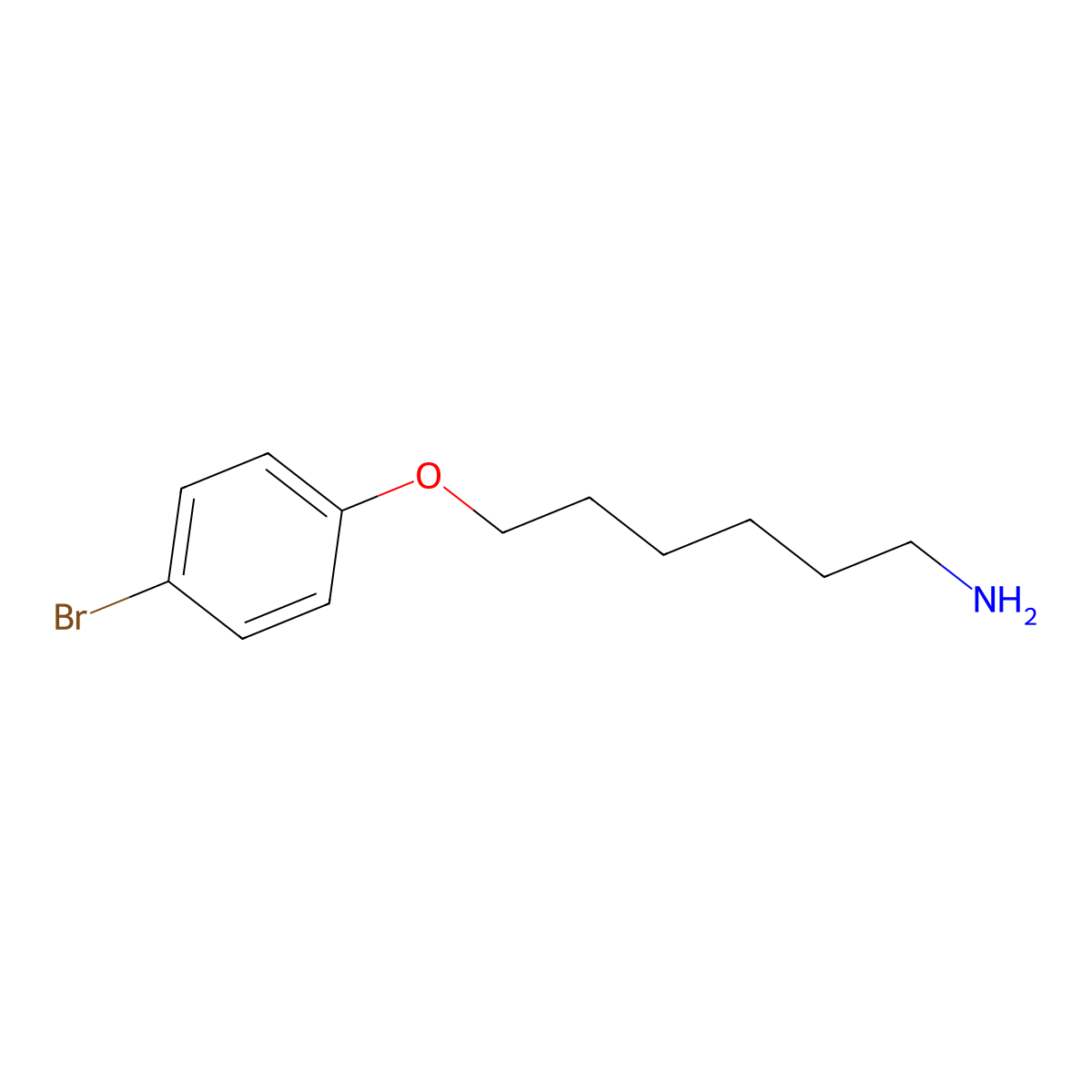 6-(4-Bromophenoxy)hexan-1-amine molecular structure, CAS 200484-69-1