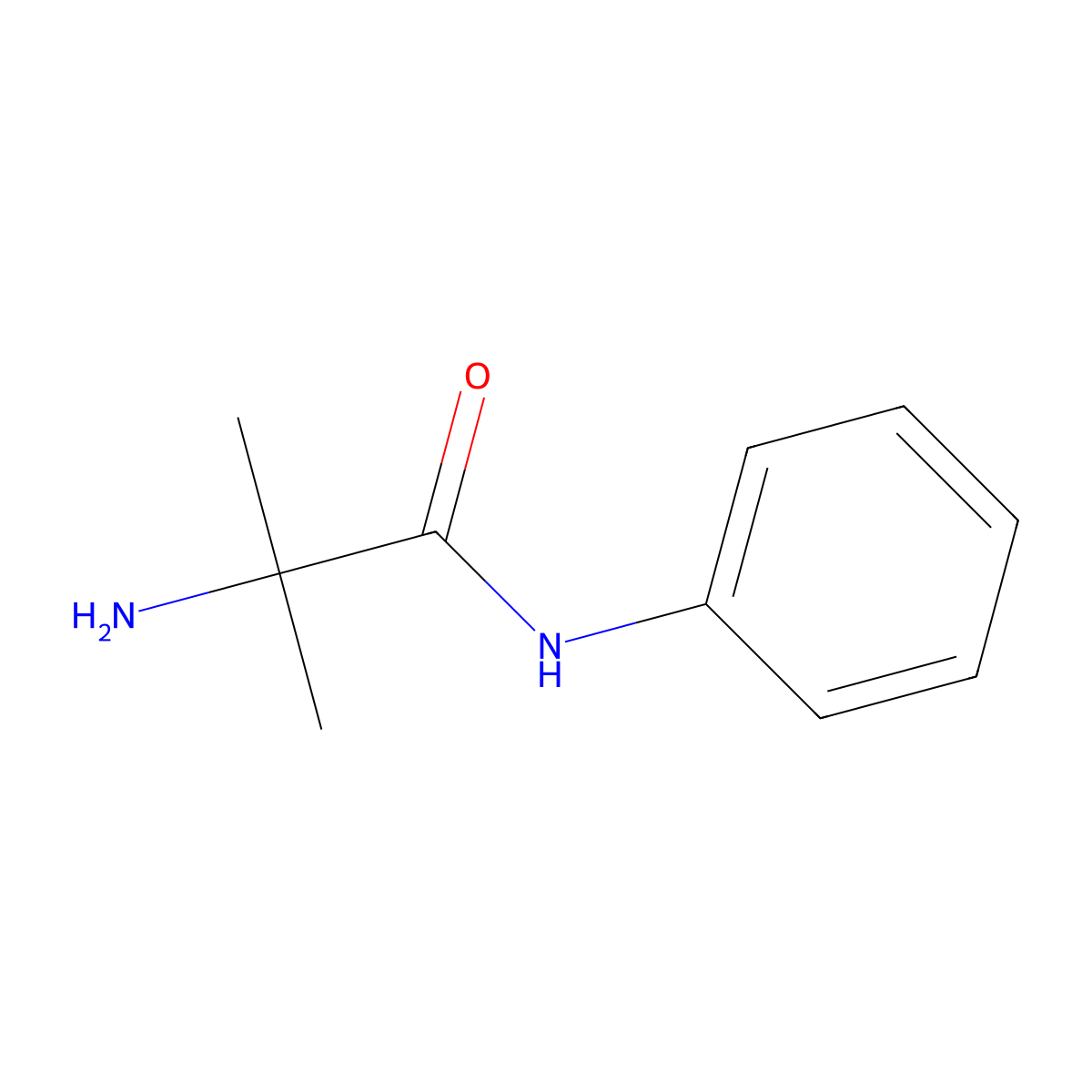 2-amino-2-methyl-N-phenylpropanamide molecular structure, CAS 20049-03-0