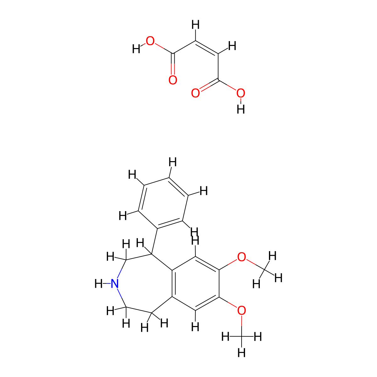 Nor-SCH-12679 maleate molecular structure, CAS 20049-44-9