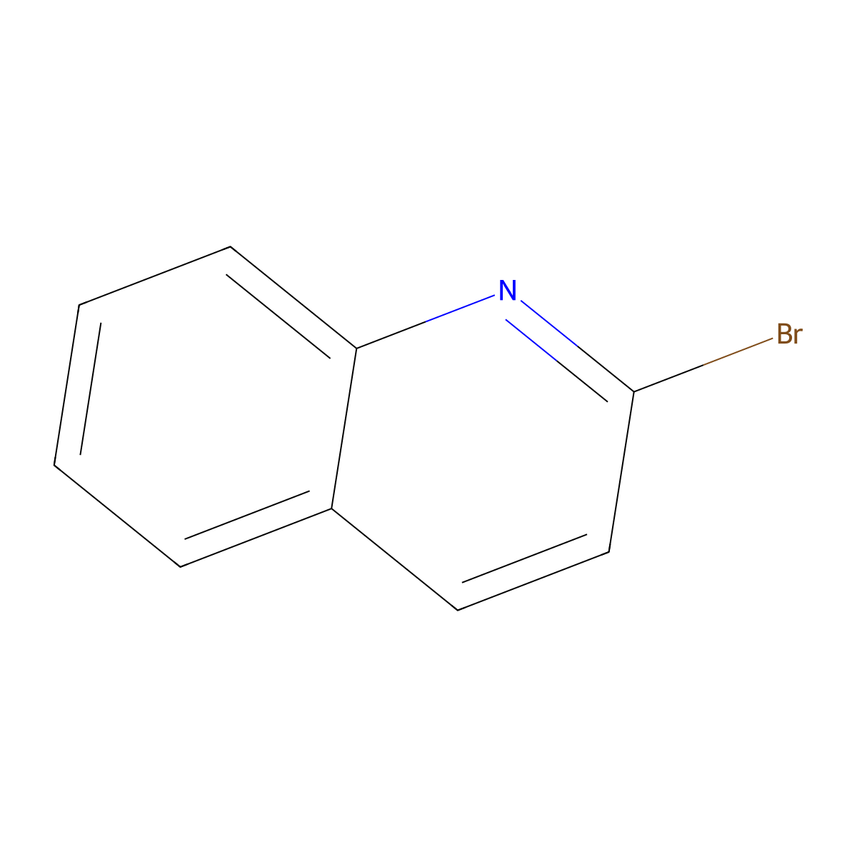 2-Bromoquinoline molecular structure, CAS 2005-43-8