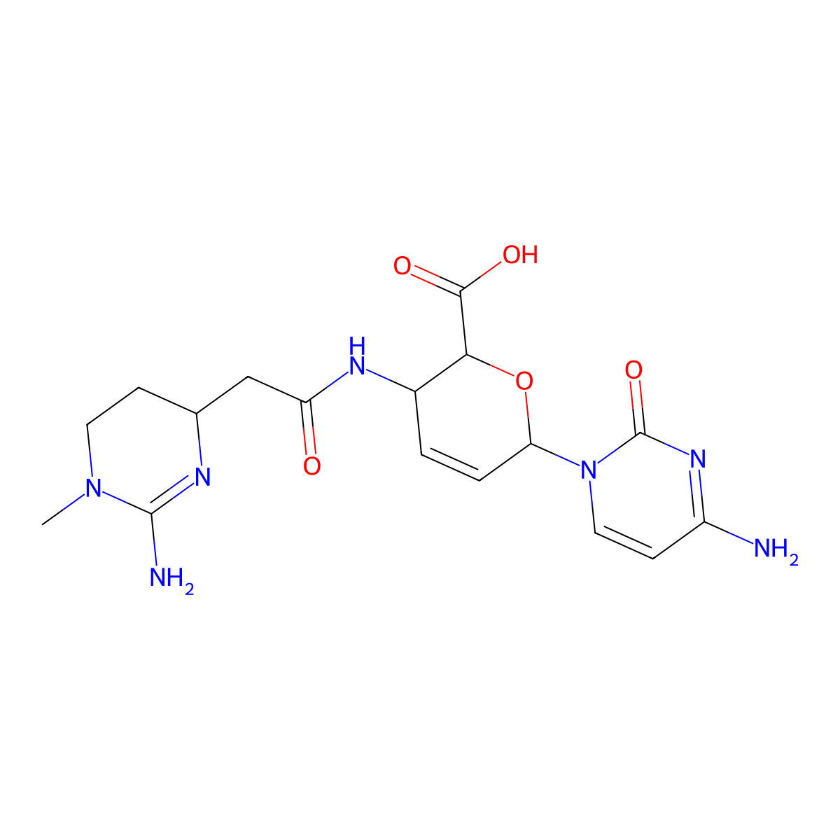 Cytomycin molecular structure, CAS 2005-98-3
