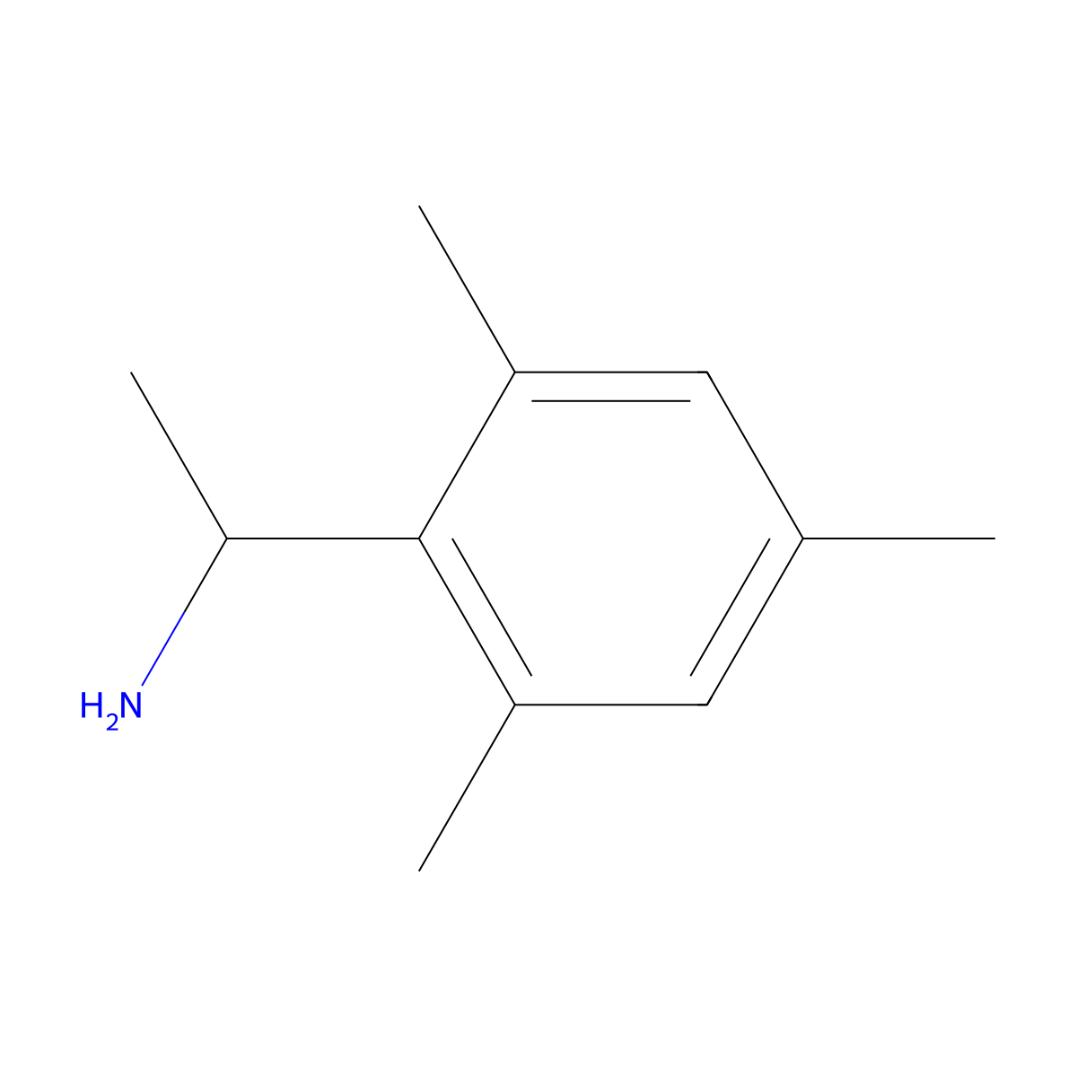 (R)-1-Mesitylethanamine molecular structure, CAS 20050-15-1