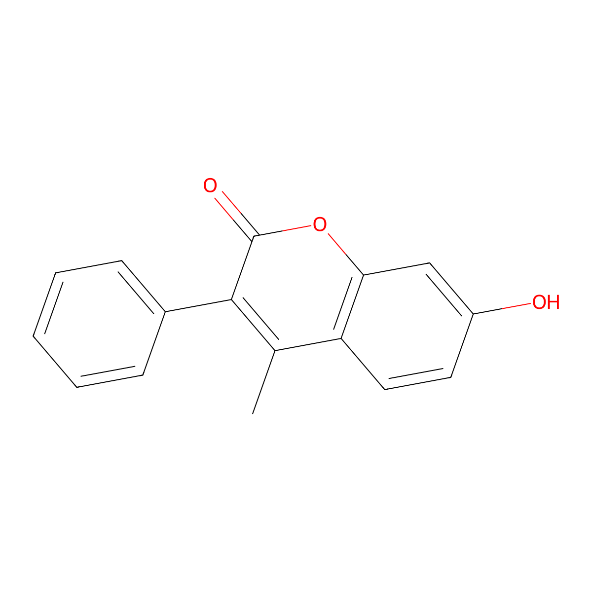 7-Hydroxy-4-methyl-3-phenylcoumarin molecular structure, CAS 20050-76-4