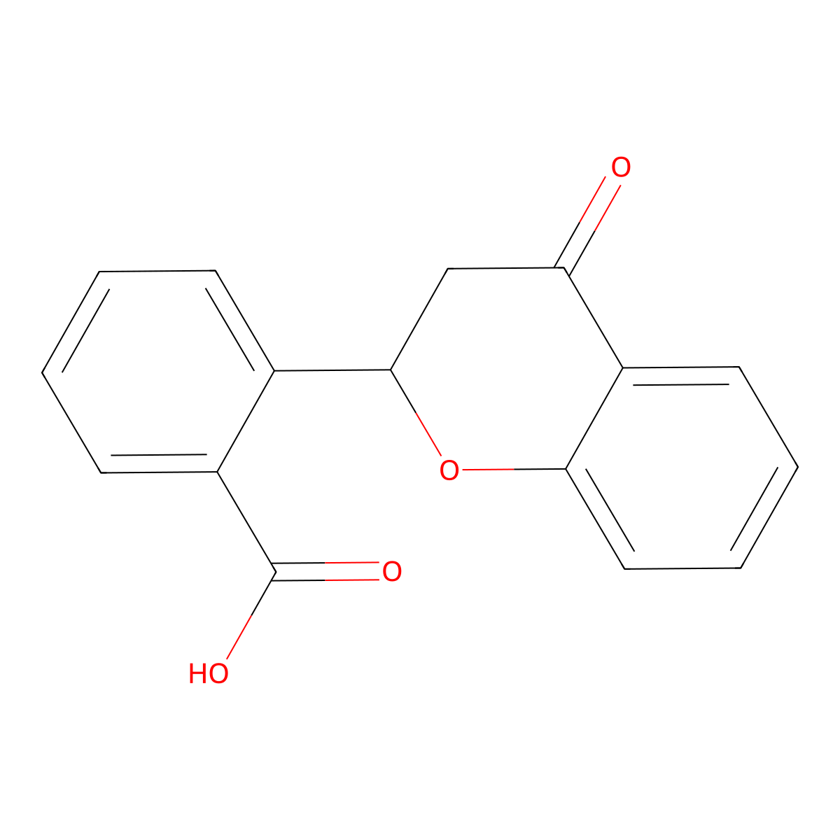 2-(4-oxochroman-2-yl)benzoic Acid molecular structure, CAS 20052-40-8