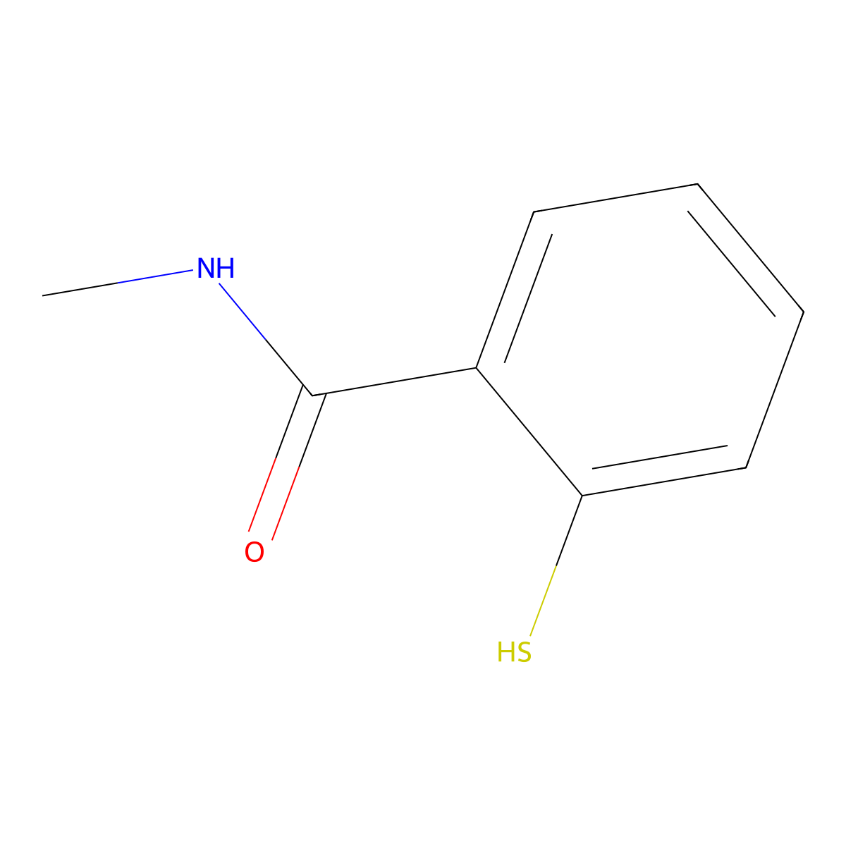 2-Mercapto-N-methylbenzamide molecular structure, CAS 20054-45-9