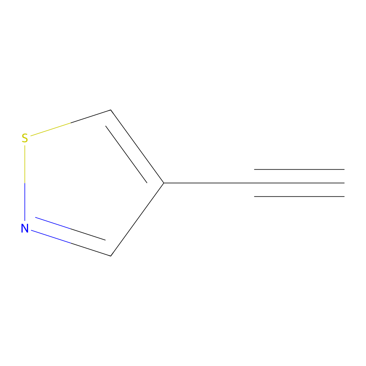 4-Ethynyl-1,2-thiazole molecular structure, CAS 2005455-66-1