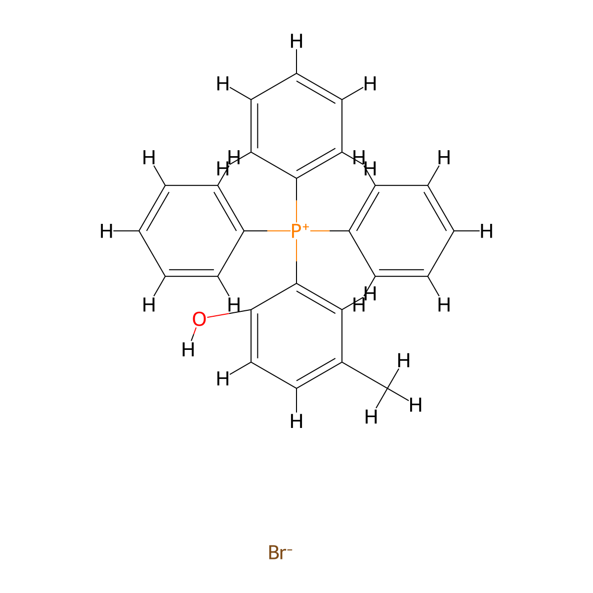 (2-Hydroxy-5-methylphenyl)triphenylphosphonium Bromide molecular structure, CAS 2005487-65-8