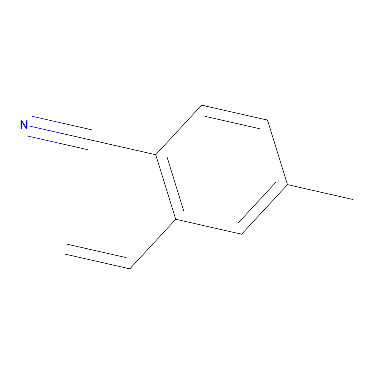 2-Ethenyl-4-methylbenzonitrile molecular structure, CAS 2005513-02-8
