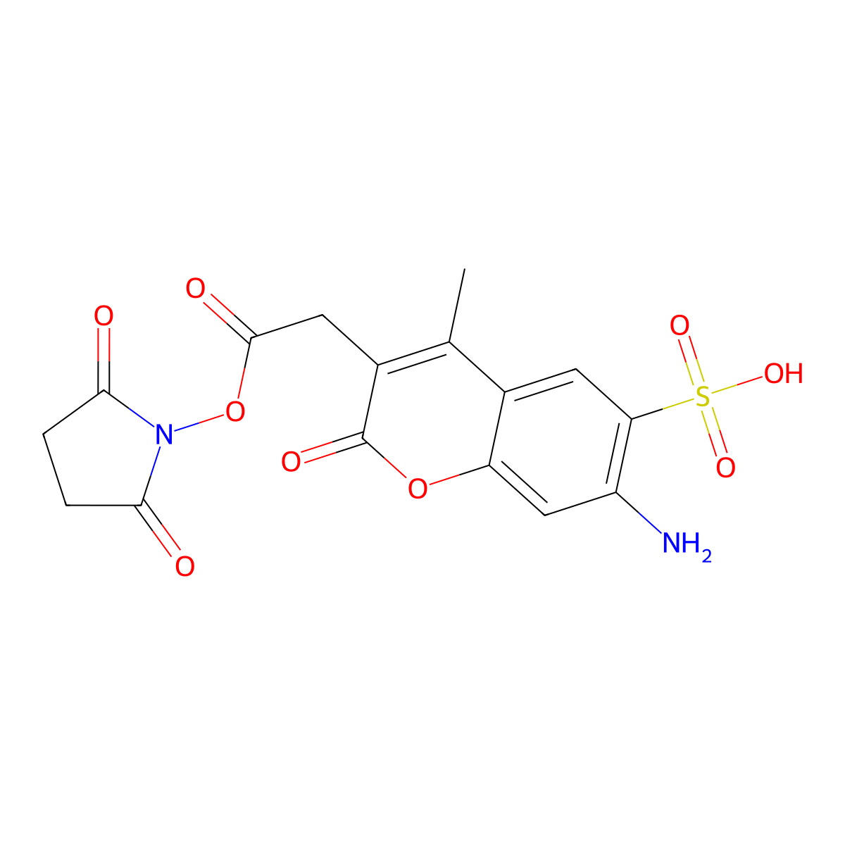 Alexa Fluor 350 molecular structure, CAS 200554-19-4