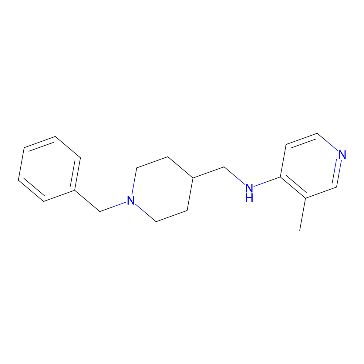 N-((1-Benzylpiperidin-4-yl)methyl)-3-methylpyridin-4-amine molecular structure, CAS 2005591-49-9