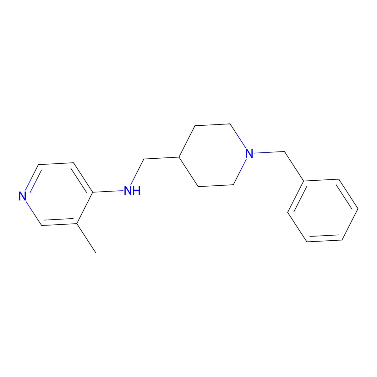 N-((1-Benzylpiperidin-4-yl)methyl)-3-methylpyridin-4-amine molecular structure, CAS 2005591-49-9