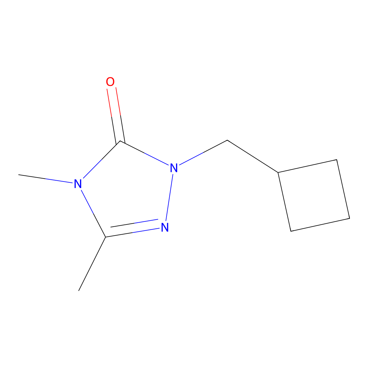 1-(cyclobutylmethyl)-3,4-dimethyl-4,5-dihydro-1H-1,2,4-triazol-5-one molecular structure, CAS 2005596-51-8