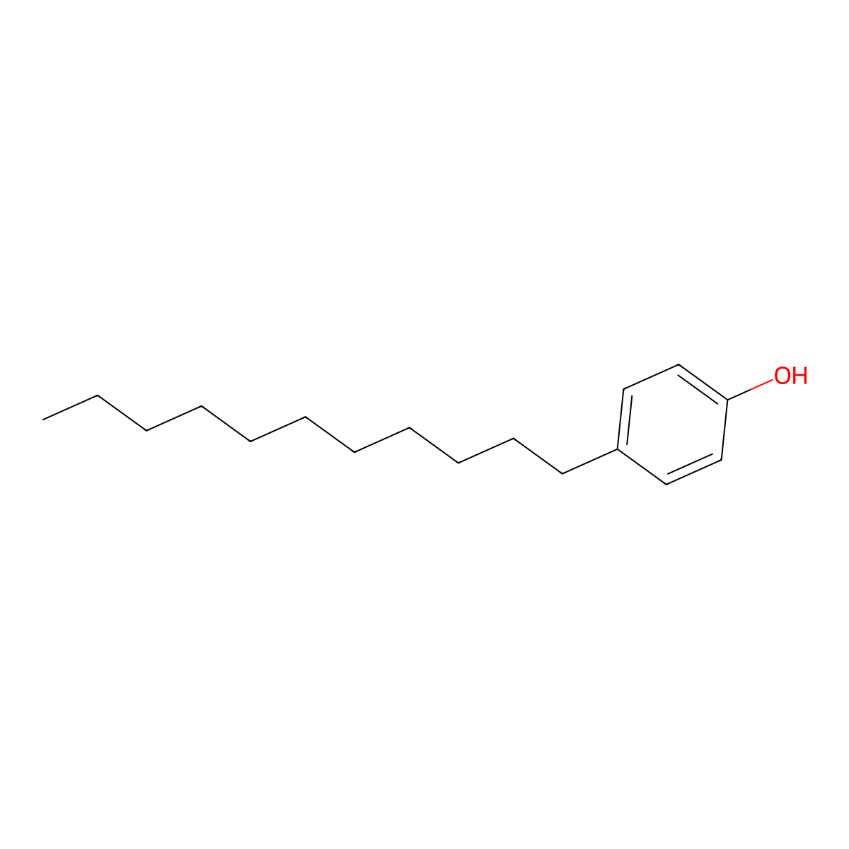 Phenol, 4-undecyl- molecular structure, CAS 20056-73-9