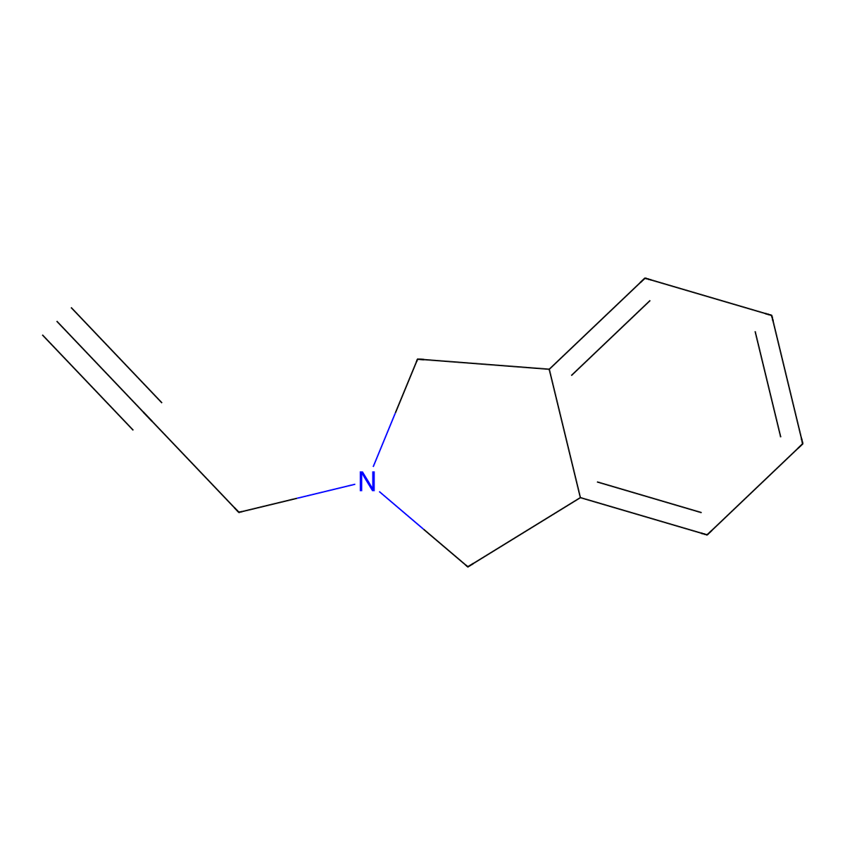 2-(prop-2-yn-1-yl)-2,3-dihydro-1H-isoindole molecular structure, CAS 20056-76-2