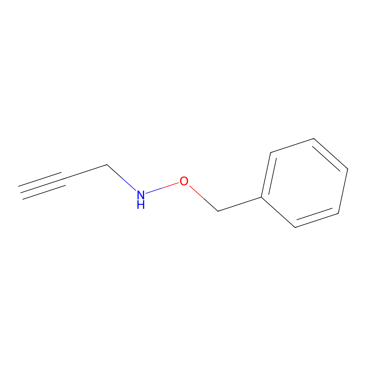 (Benzyloxy)(prop-2-yn-1-yl)amine molecular structure, CAS 20056-96-6