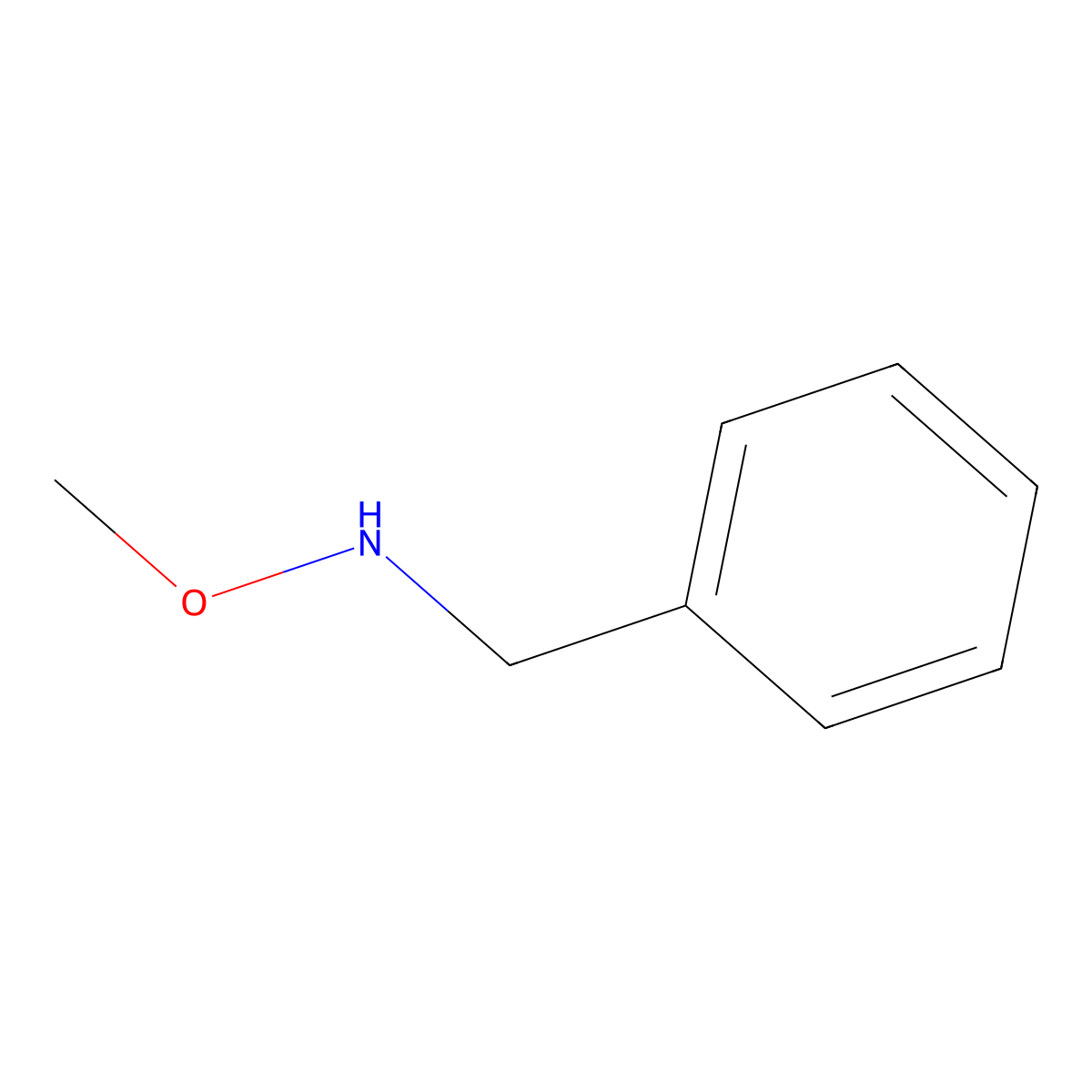 Benzyl(methoxy)amine molecular structure, CAS 20056-98-8