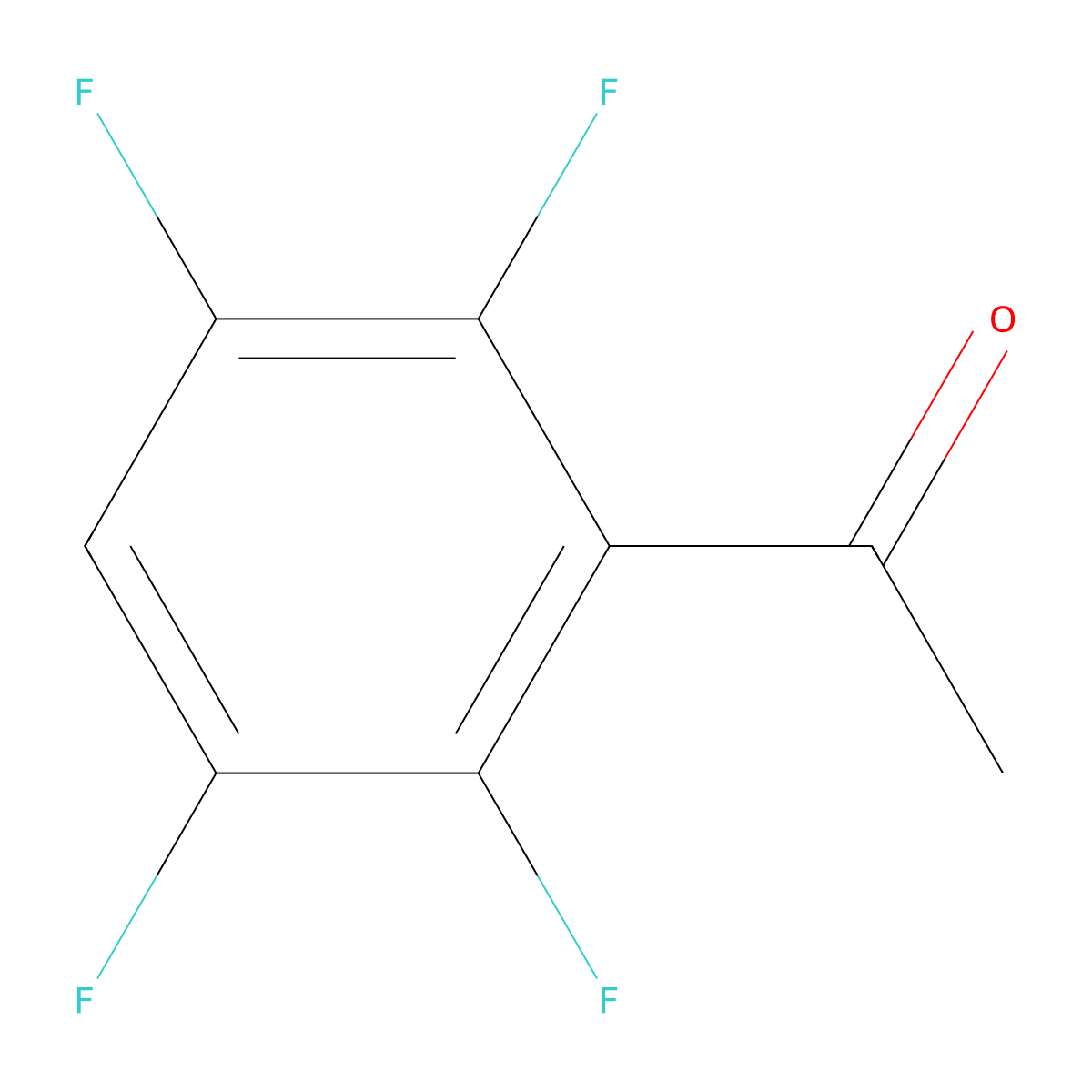 1-(2,3,5,6-Tetrafluorophenyl)ethanone molecular structure, CAS 200561-18-8
