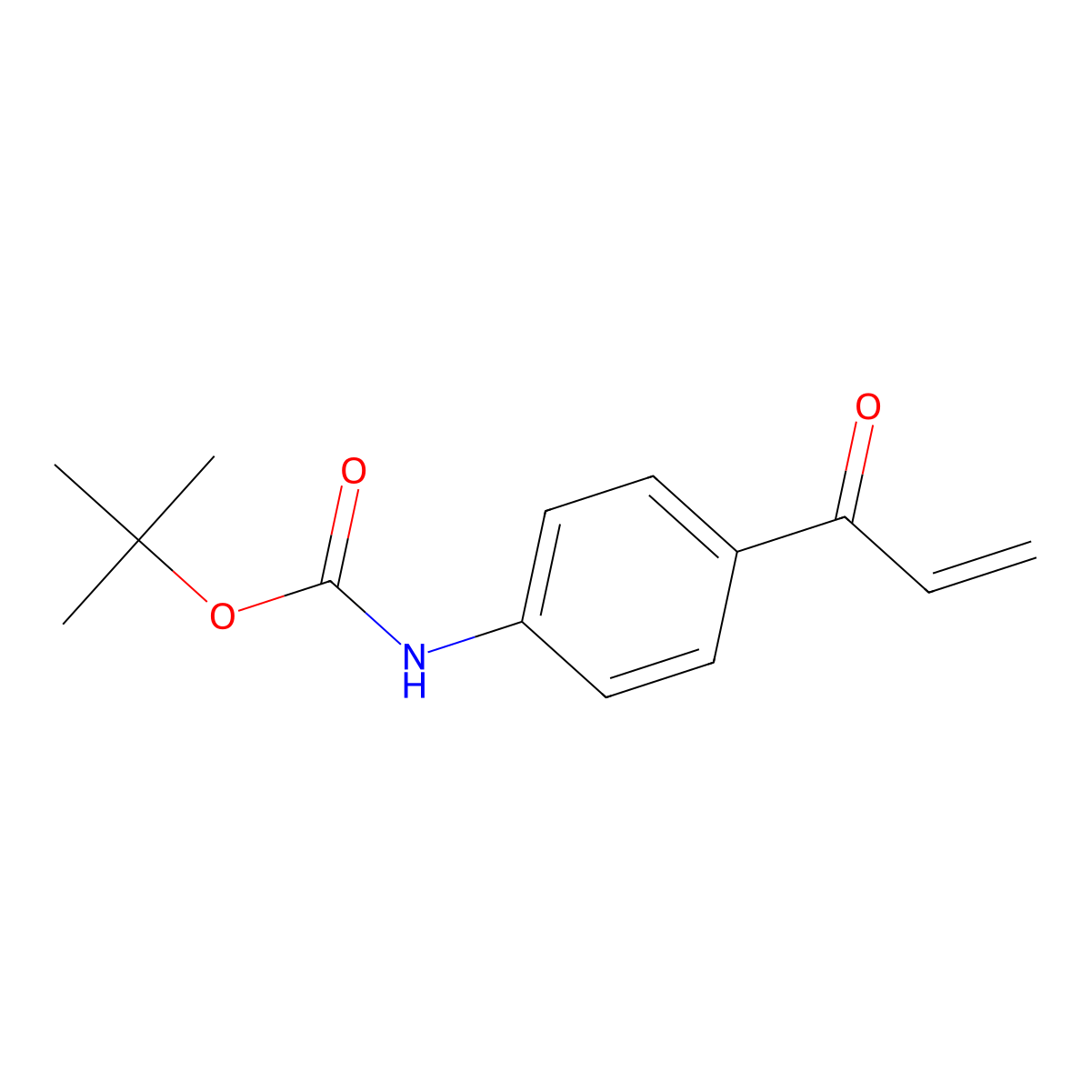 tert-Butyl N-[4-(prop-2-enoyl)phenyl]carbamate molecular structure, CAS 200569-19-3