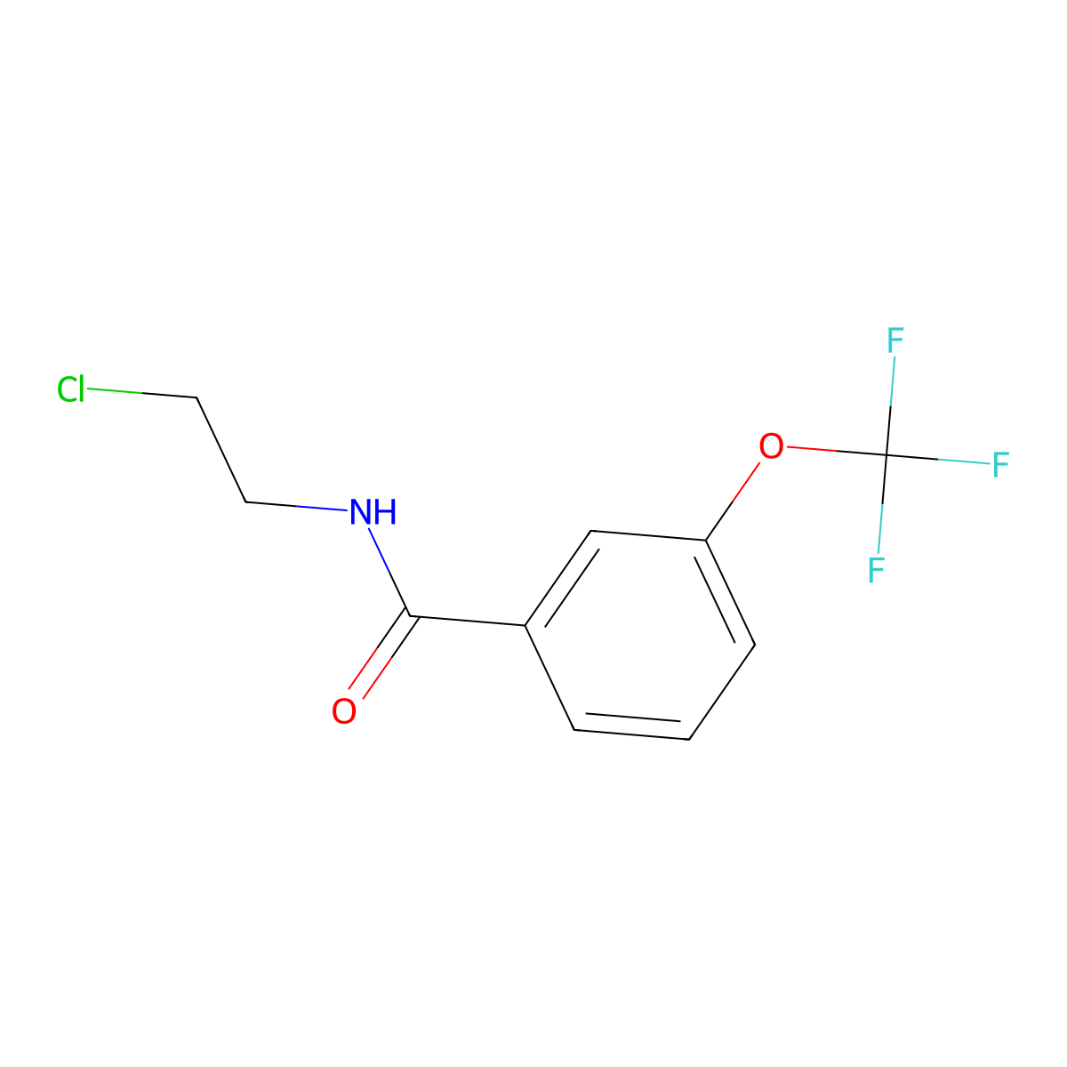N-(2-Chloroethyl)-3-(trifluoromethoxy)benzamide molecular structure, CAS 2005759-36-2