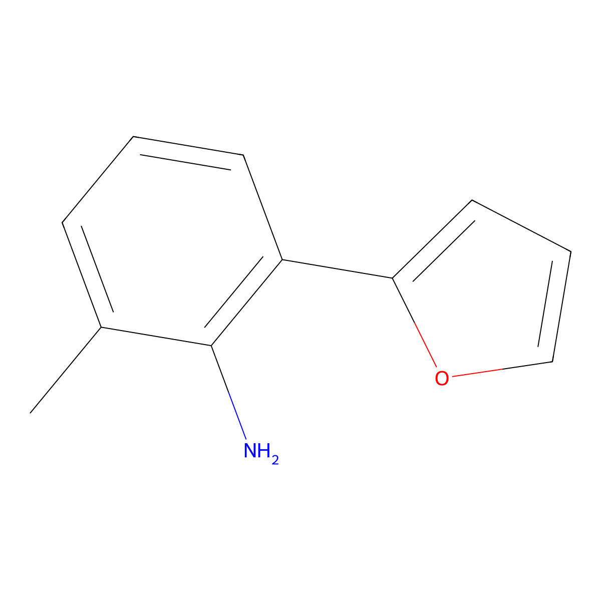 2-(2-Furanyl)-6-methylbenzenamine molecular structure, CAS 2005788-84-9