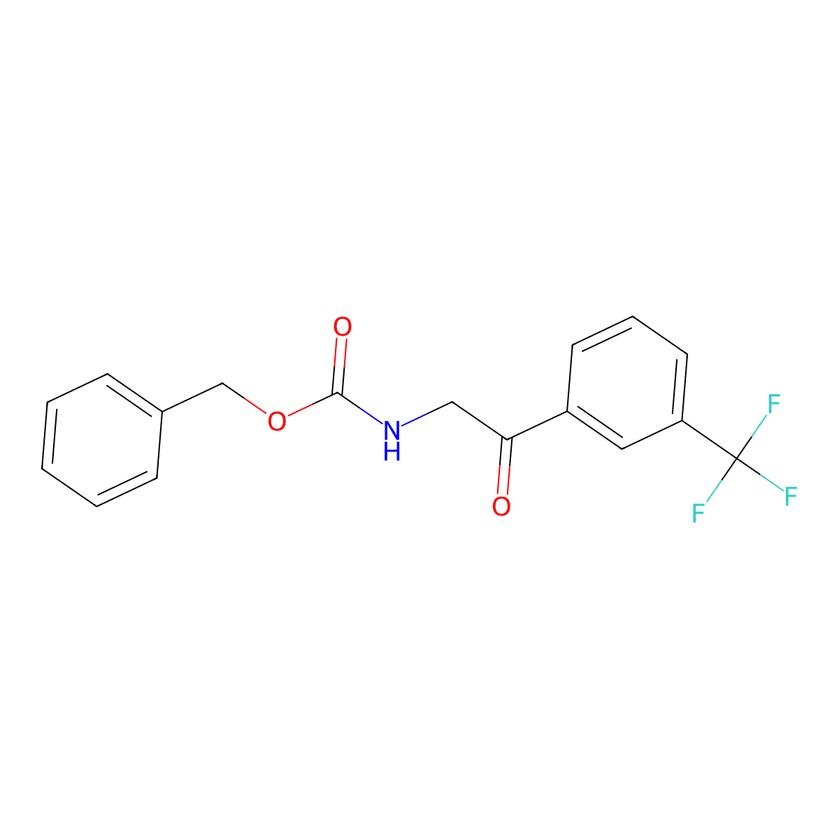 benzyl N-{2-oxo-2-[3-(trifluoromethyl)phenyl]ethyl}carbamate molecular structure, CAS 2005957-26-4