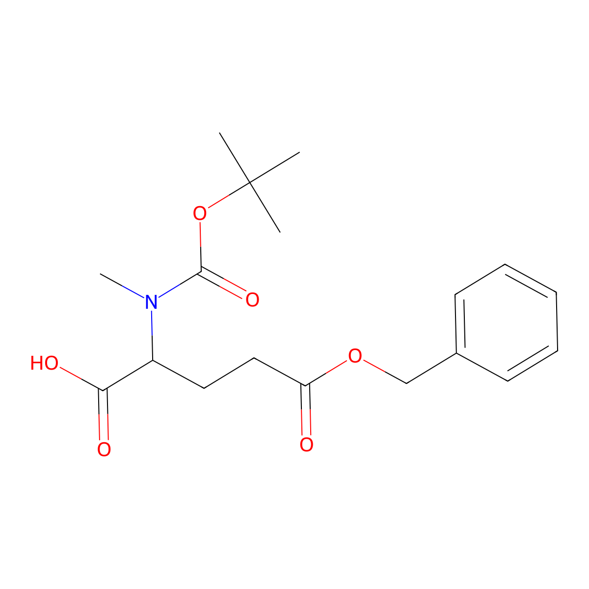 N-alpha-(t-Butyloxycarbonyl)-N-alpha-methyl-L-glutamic acid gamma-benzyl ester molecular structure, CAS 200615-91-4