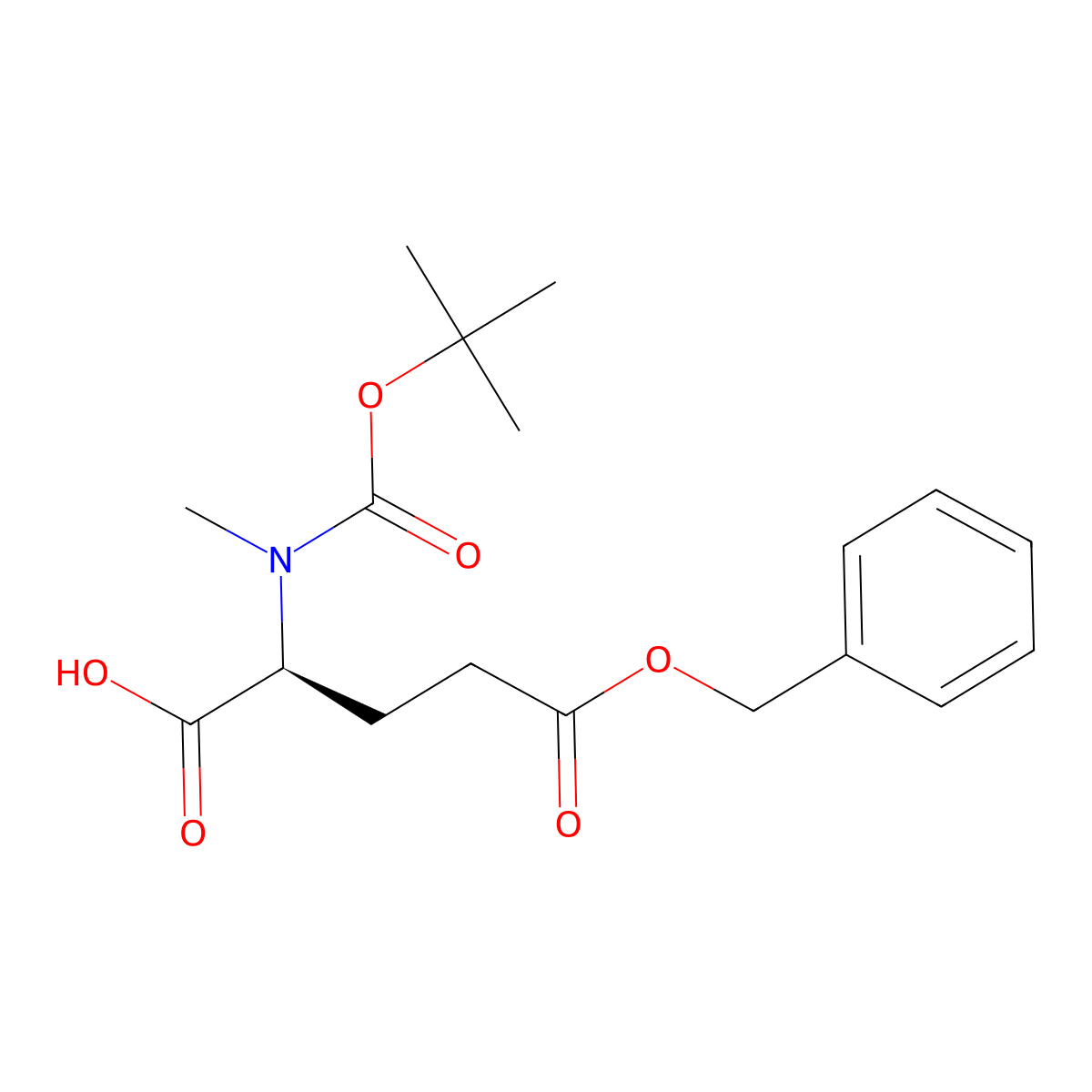 N-alpha-(t-Butyloxycarbonyl)-N-alpha-methyl-L-glutamic acid gamma-benzyl ester molecular structure, CAS 200615-91-4