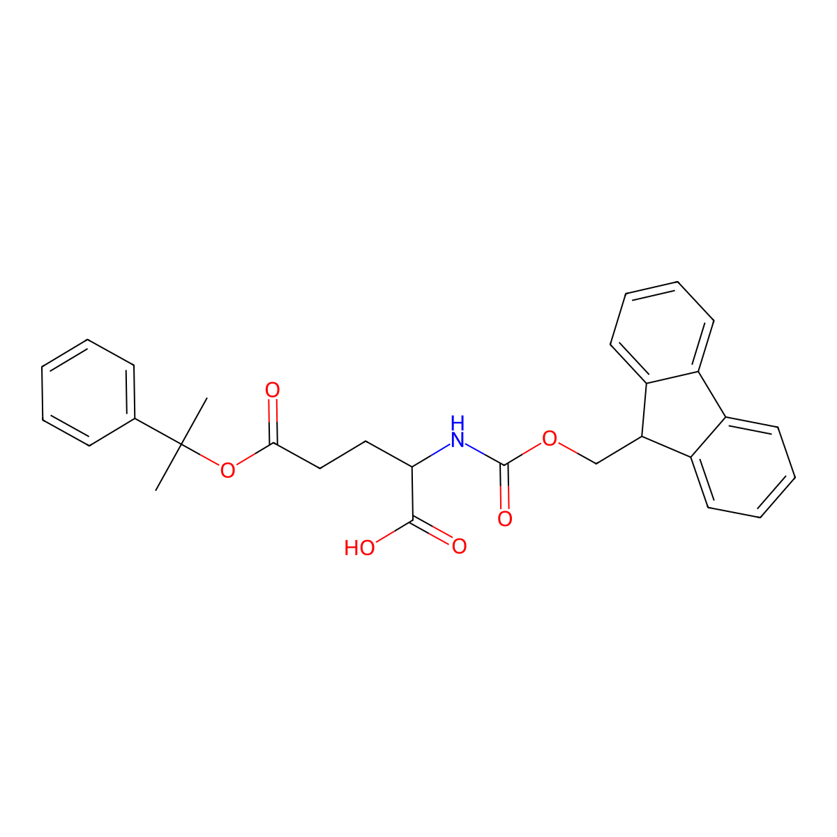 Fmoc-L-Glu(2-phenylisopropyloxy)-OH molecular structure, CAS 200616-39-3