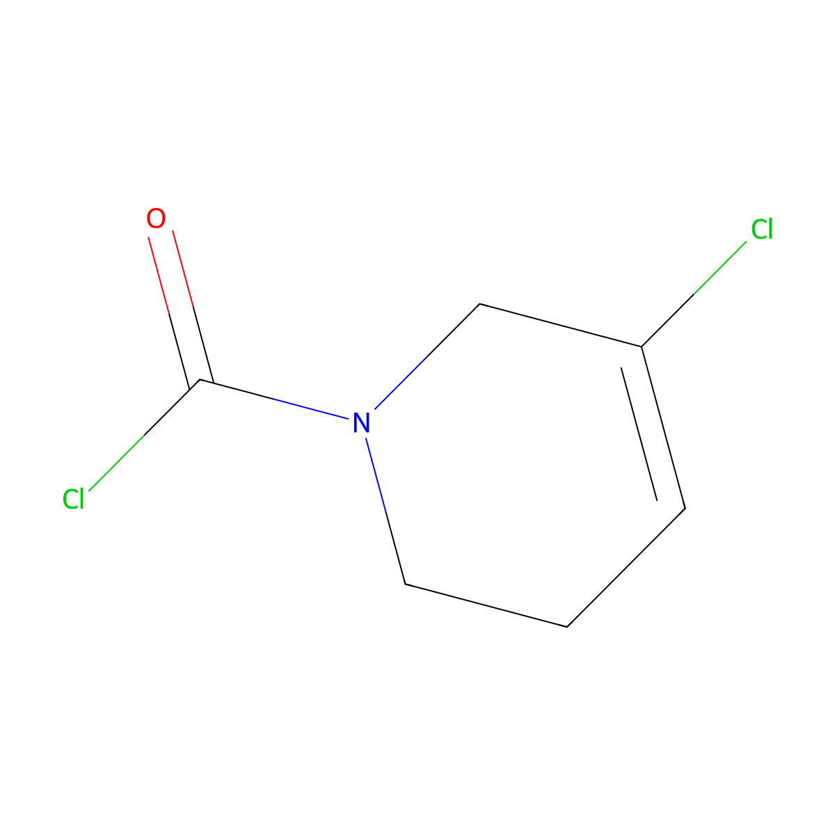 5-Chloro-1,2,3,6-tetrahydropyridine-1-carbonyl chloride molecular structure, CAS 2006160-69-4