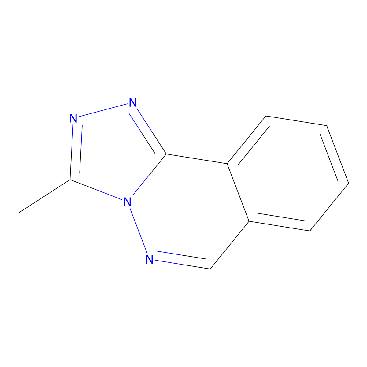 3-Methyl-1,2,4-triazolo(3,4-a)phthalazine molecular structure, CAS 20062-41-3