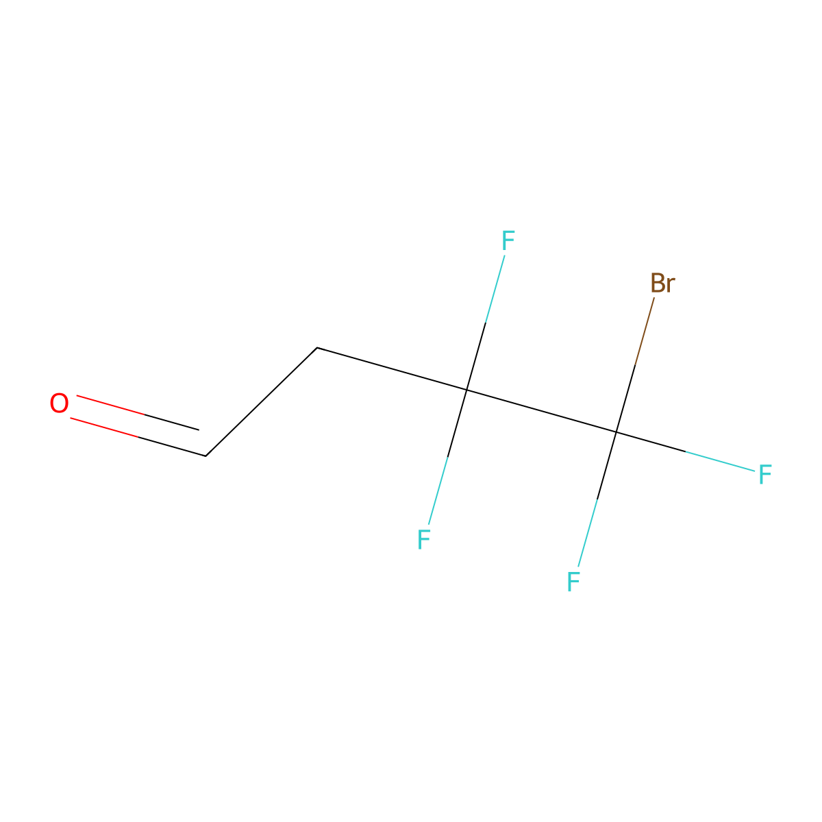 3,3,4,4-Tetrafluoro-4-bromobutanal molecular structure, CAS 200624-01-7