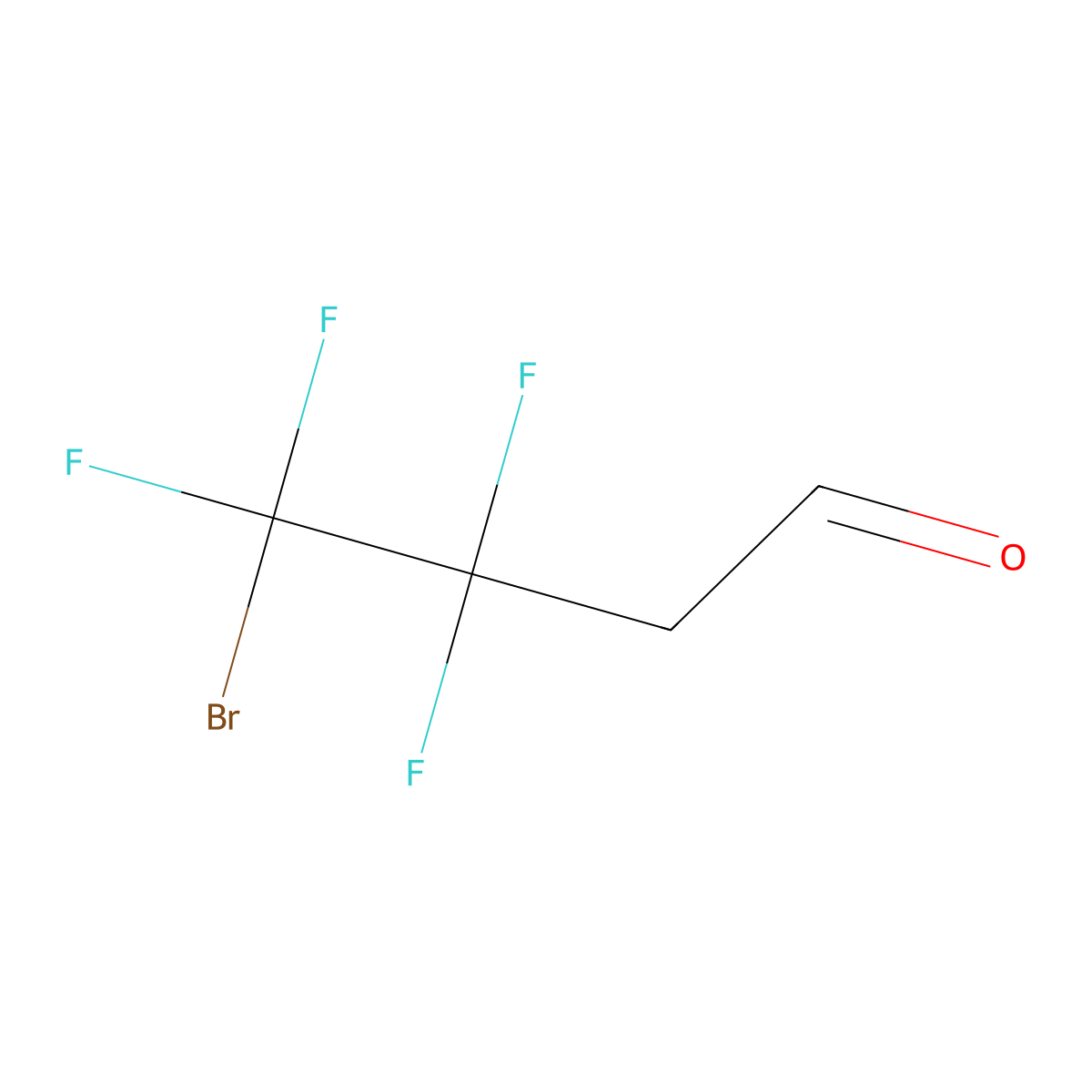 3,3,4,4-Tetrafluoro-4-bromobutanal molecular structure, CAS 200624-01-7