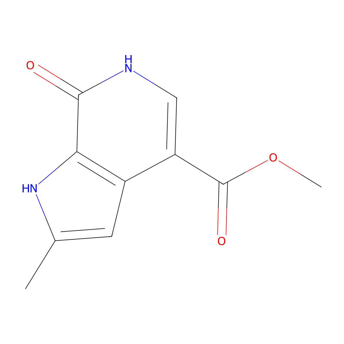 Methyl 2-Methyl-7-oxo-6,7-dihydro-6-azaindole-4-carboxylate molecular structure, CAS 2006263-62-1