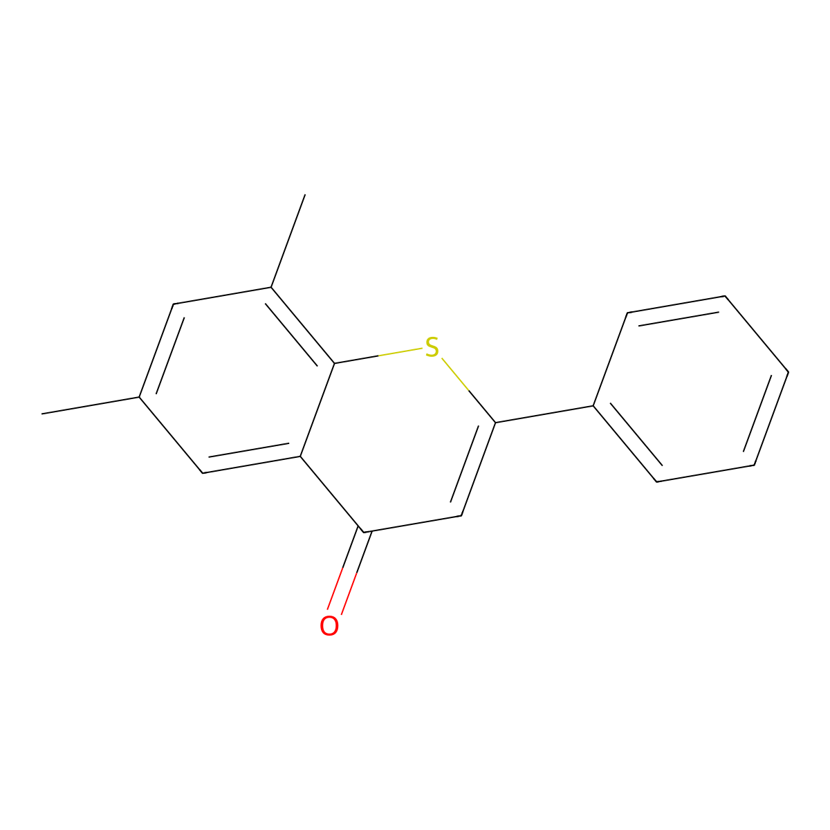6,8-Dimethyl-2-phenylthiochromen-4-one molecular structure, CAS 200627-62-9