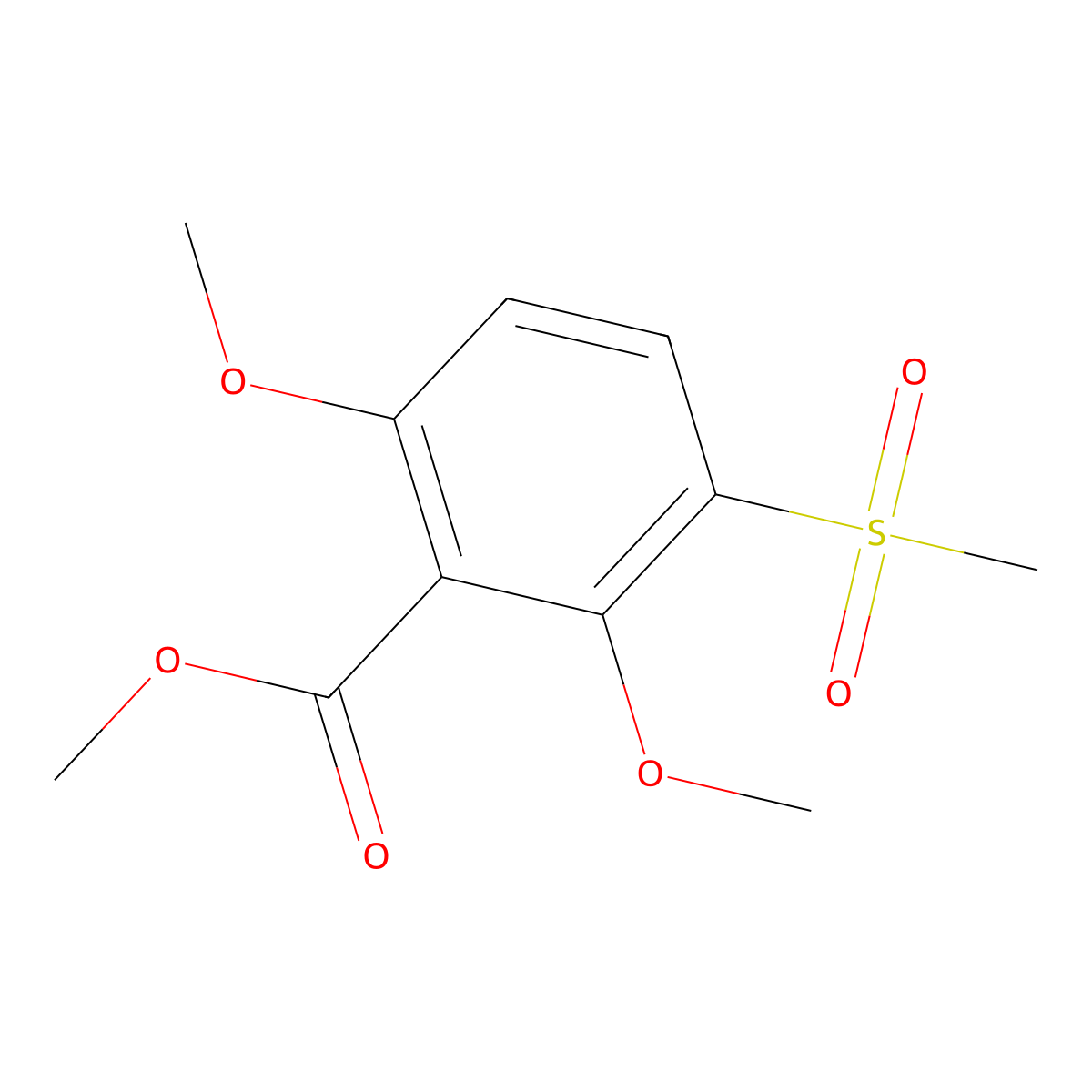 Methyl 2,6-Dimethoxy-3-(methylsulfonyl)benzoate molecular structure, CAS 2006276-95-3