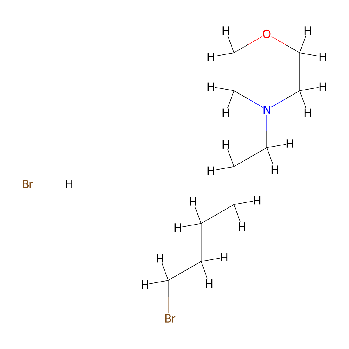 4-(6-Bromohexyl)morpholine Hydrobromide molecular structure, CAS 2006276-96-4