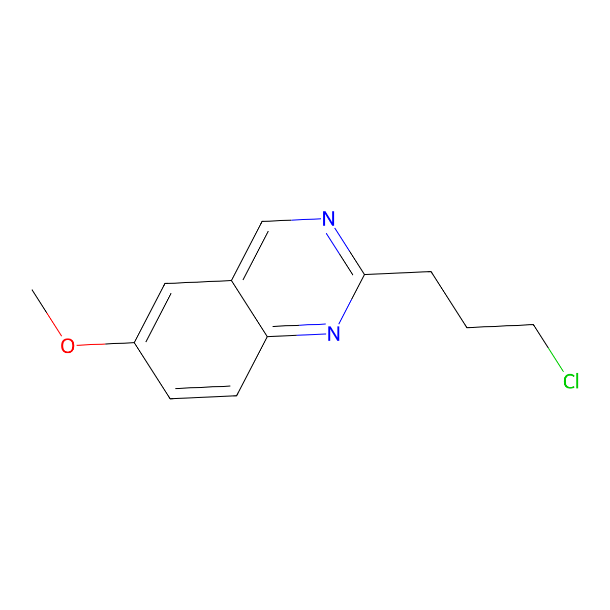 2-(3-Chloropropyl)-6-methoxyquinazoline molecular structure, CAS 2006276-98-6