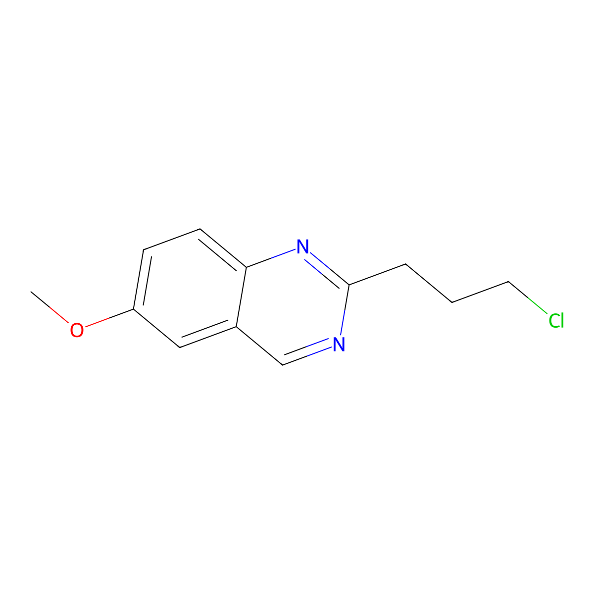 2-(3-Chloropropyl)-6-methoxyquinazoline molecular structure, CAS 2006276-98-6