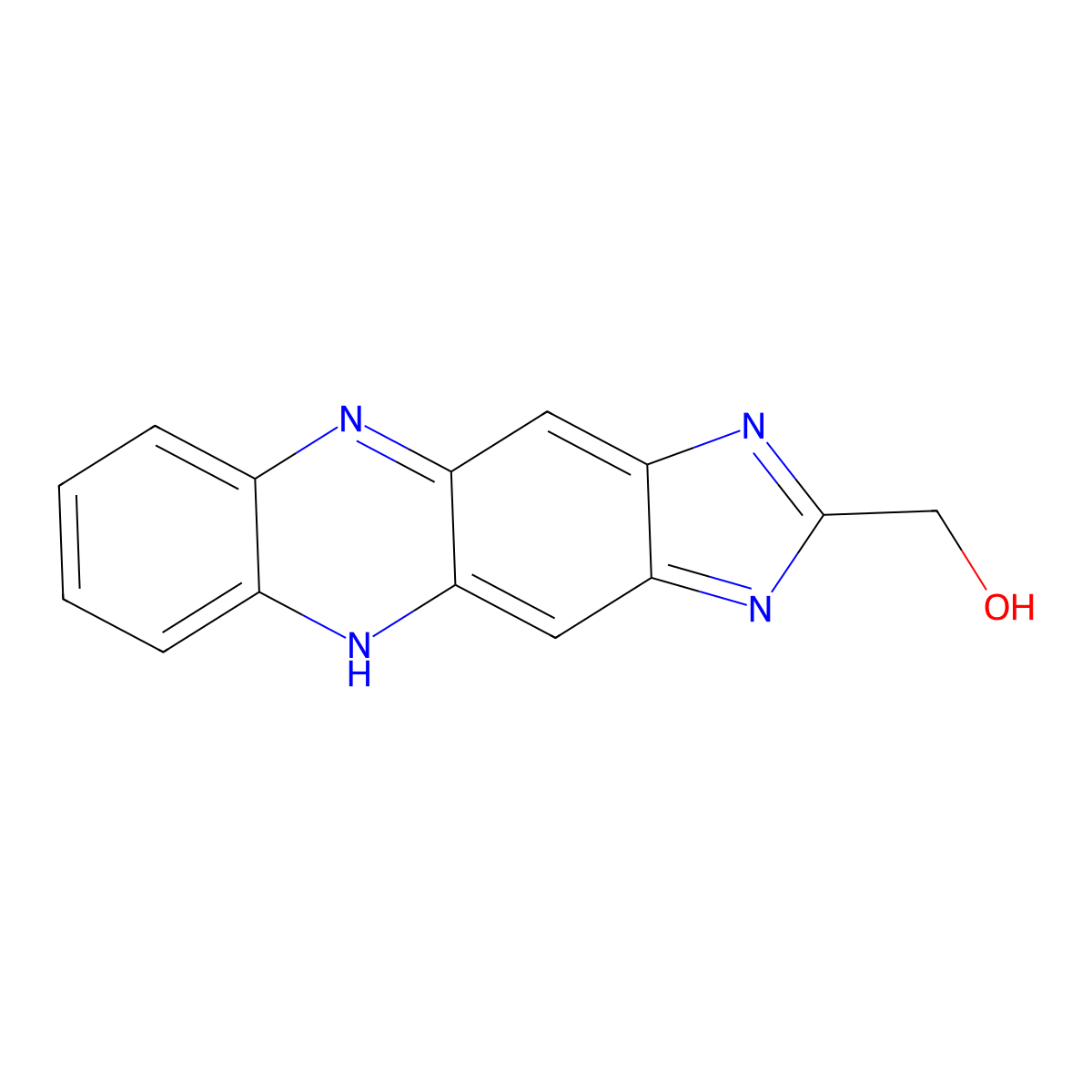 2-(Hydroxymethyl)-1H-imidazo[4,5-b]phenazine molecular structure, CAS 2006276-99-7
