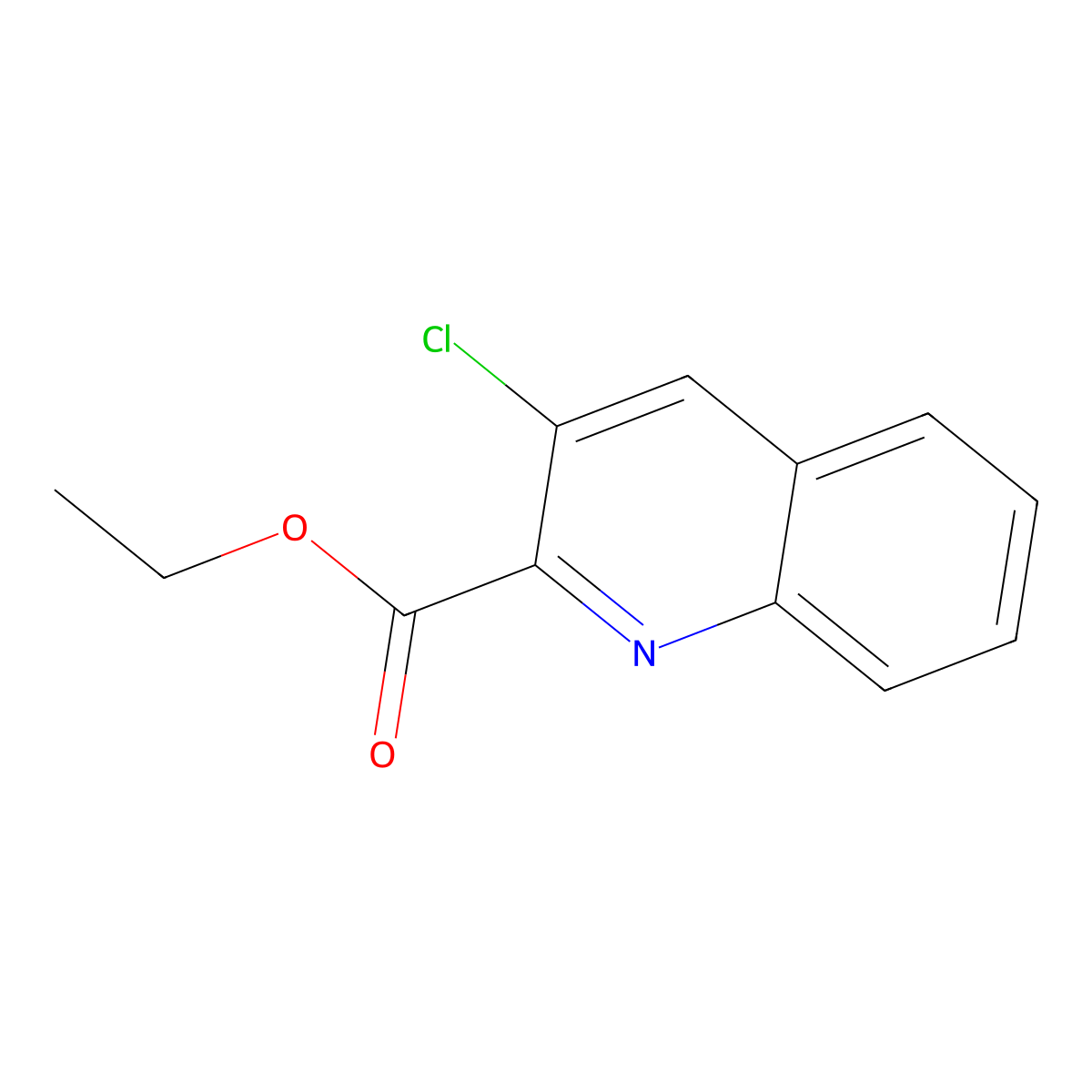 Ethyl 3-Chloroquinoline-2-carboxylate molecular structure, CAS 2006277-01-4