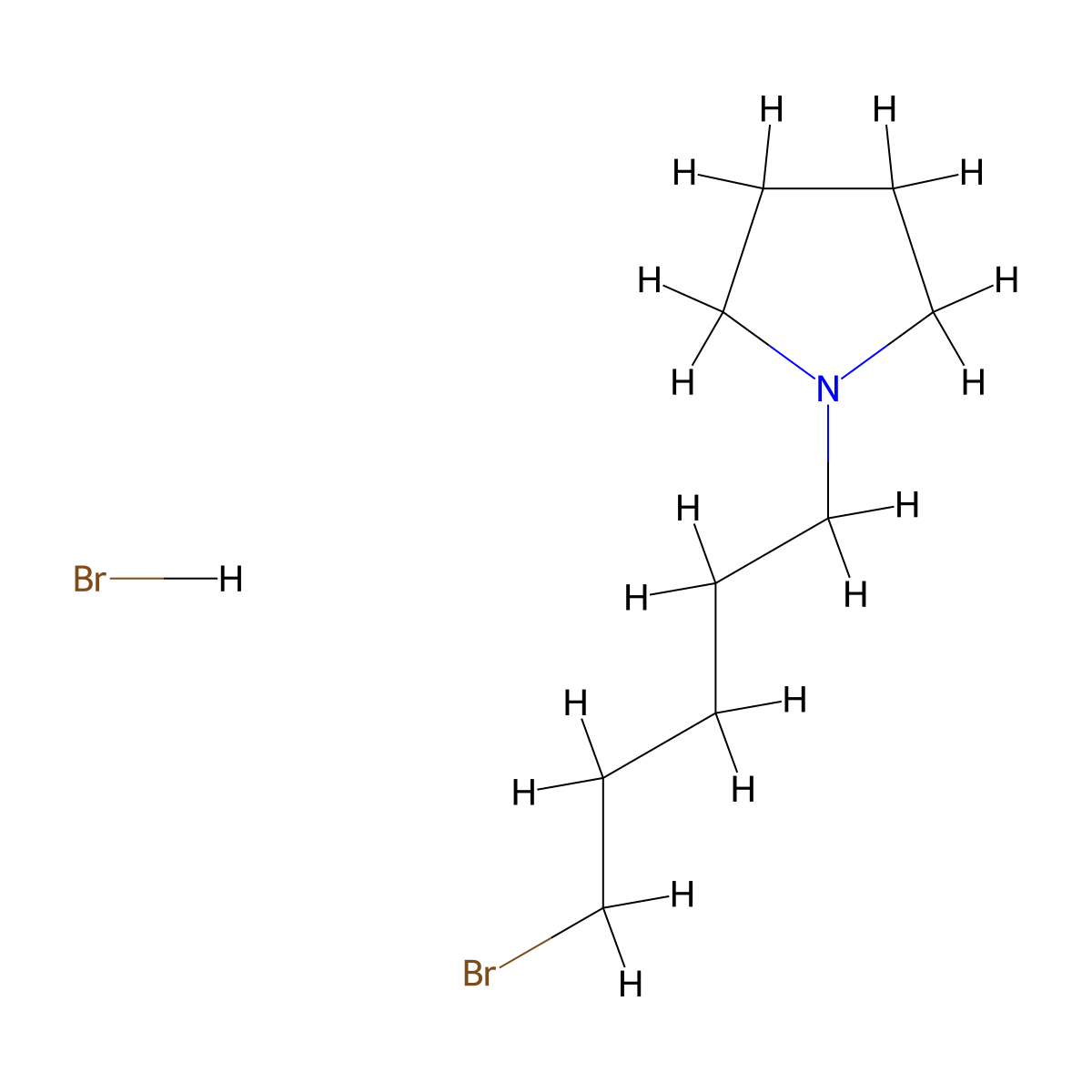 1-(5-Bromopentyl)pyrrolidine Hydrobromide molecular structure, CAS 2006277-06-9