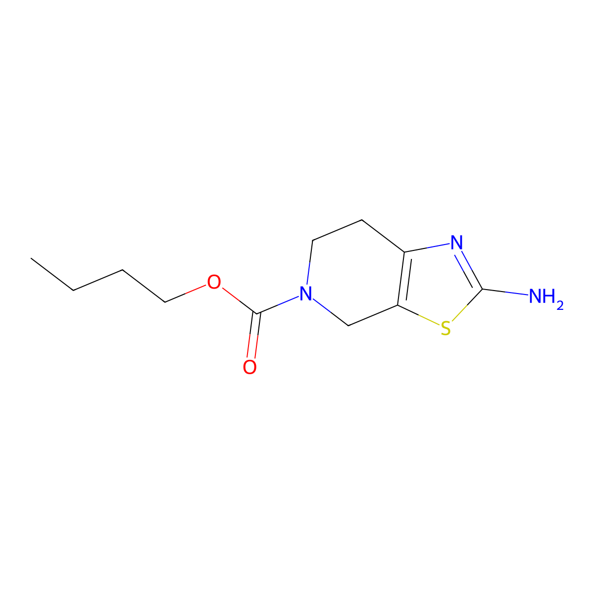 Butyl 2-Amino-4,5,6,7-tetrahydrothiazolo[5,4-c]pyridine-5-carboxylate molecular structure, CAS 2006277-10-5
