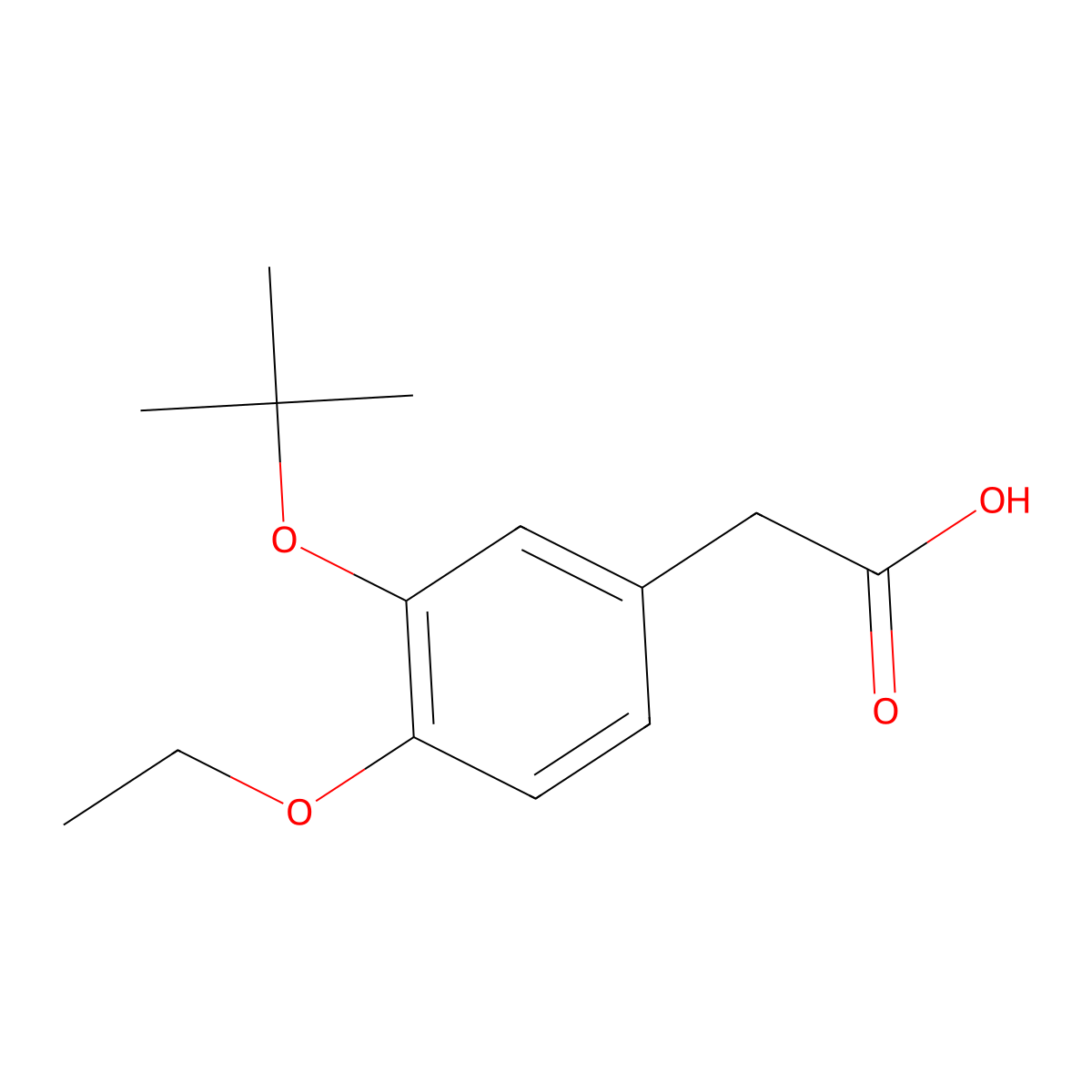 2-[3-(tert-Butoxy)-4-ethoxyphenyl]acetic Acid molecular structure, CAS 2006277-20-7