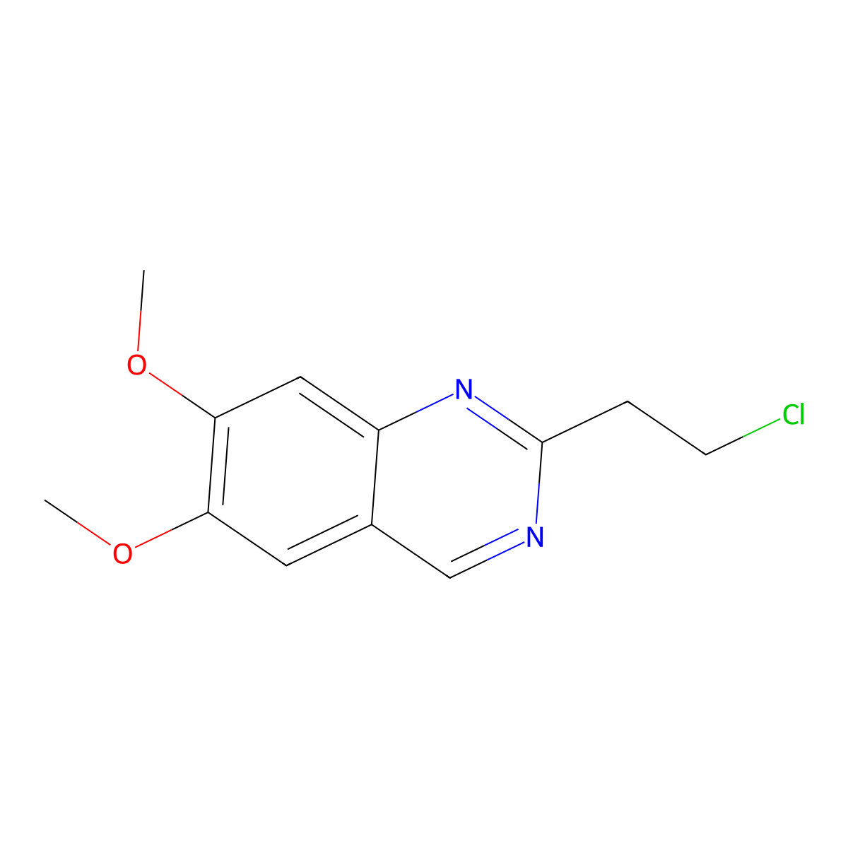 2-(2-Chloroethyl)-6,7-dimethoxyquinazoline molecular structure, CAS 2006277-21-8