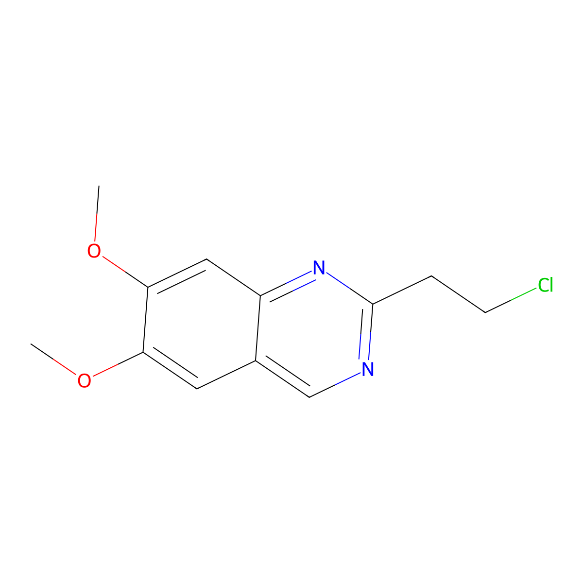 2-(2-Chloroethyl)-6,7-dimethoxyquinazoline molecular structure, CAS 2006277-21-8