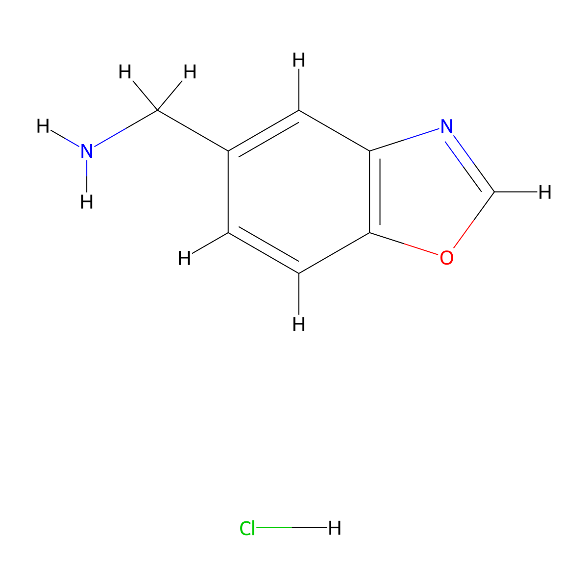5-(Aminomethyl)benzoxazole Hydrochloride molecular structure, CAS 2006277-35-4