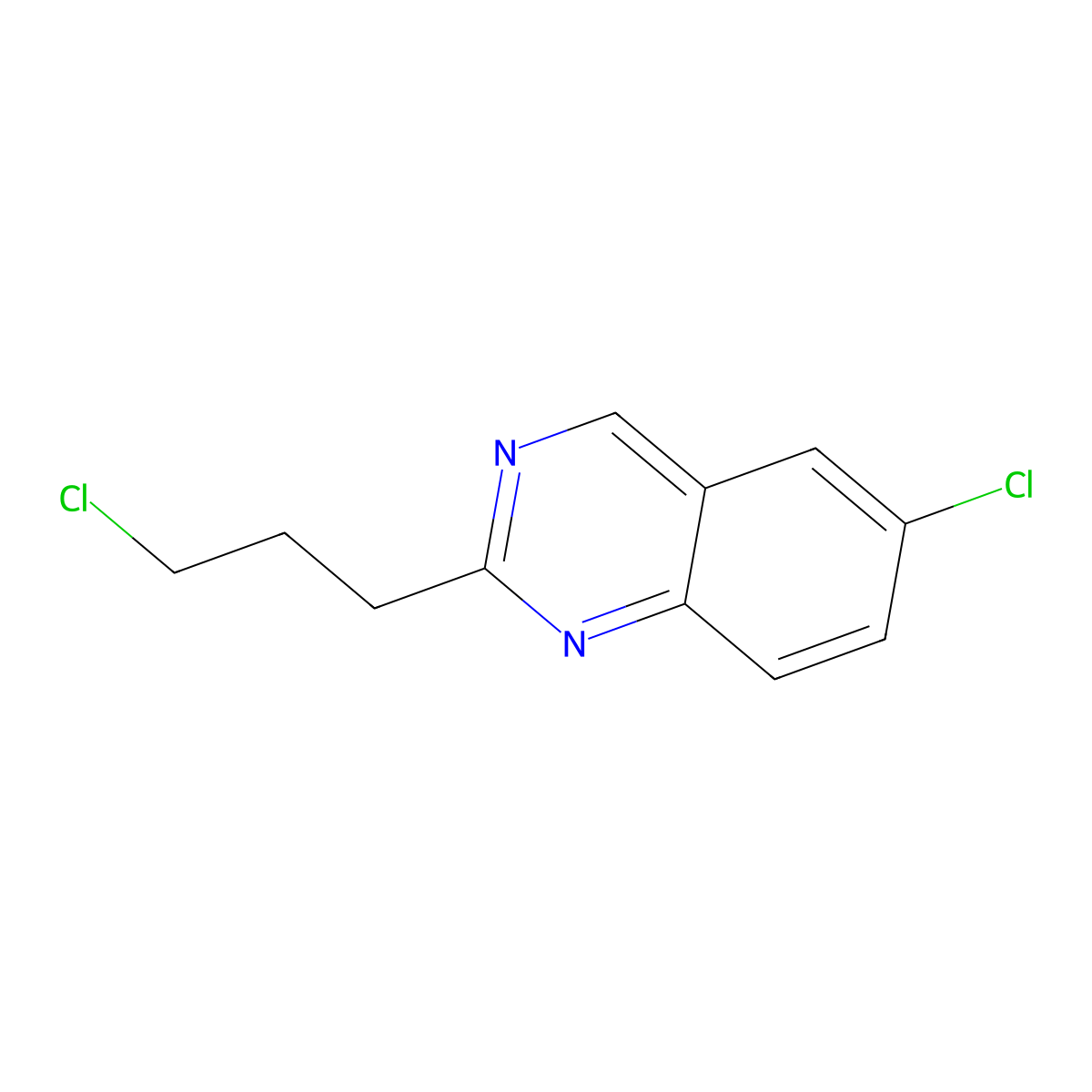 6-Chloro-2-(3-chloropropyl)quinazoline molecular structure, CAS 2006277-48-9